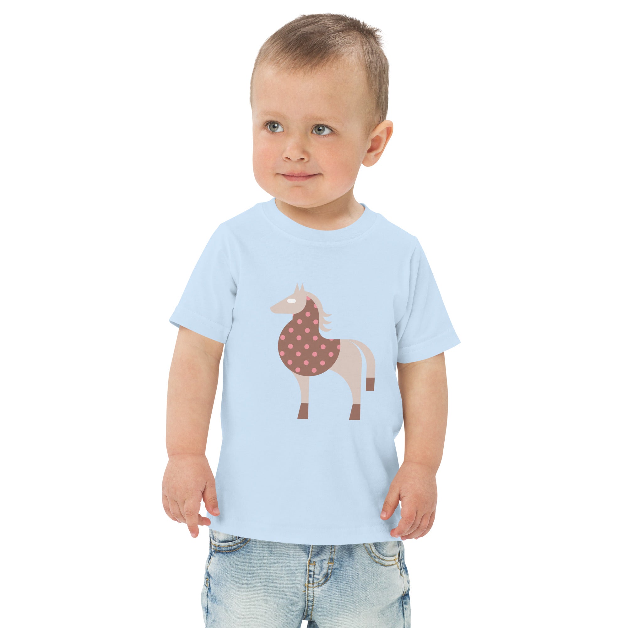 Toddler jersey t-shirt-Horse