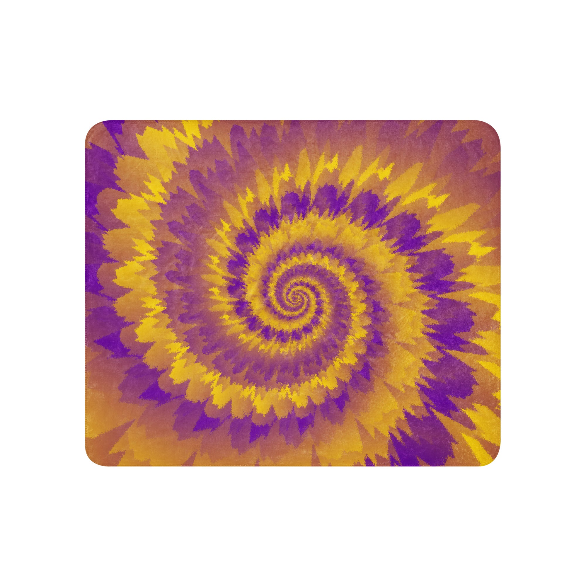 Sherpa blanket- Tie Dye Spiral-Intersex