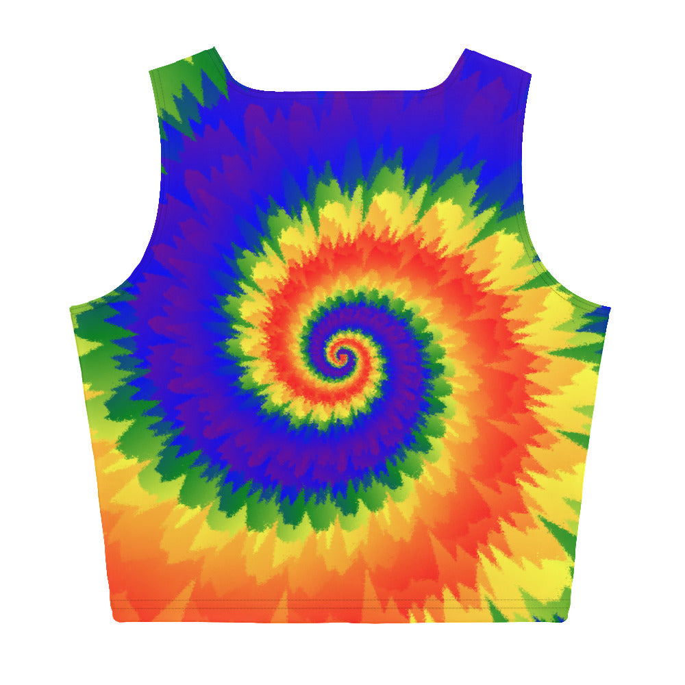 Crop Top-Tie Dye Spiral - LGBTQ