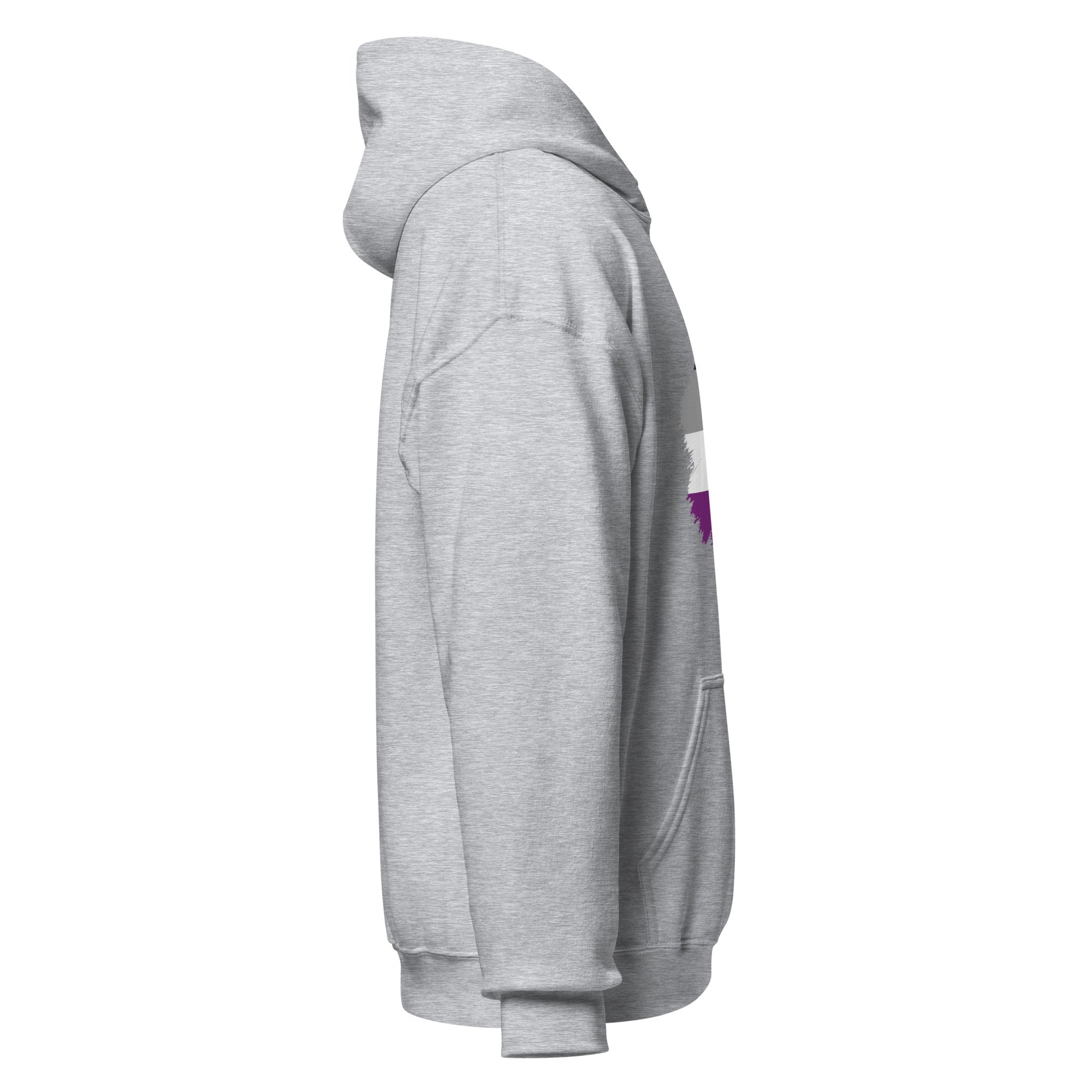 Unisex Hoodie-Asexual Grunge Flag