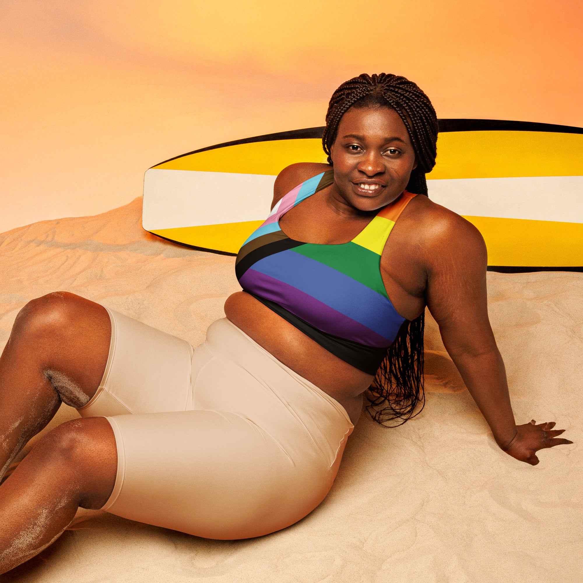 Longline sports bra- Progress Pride