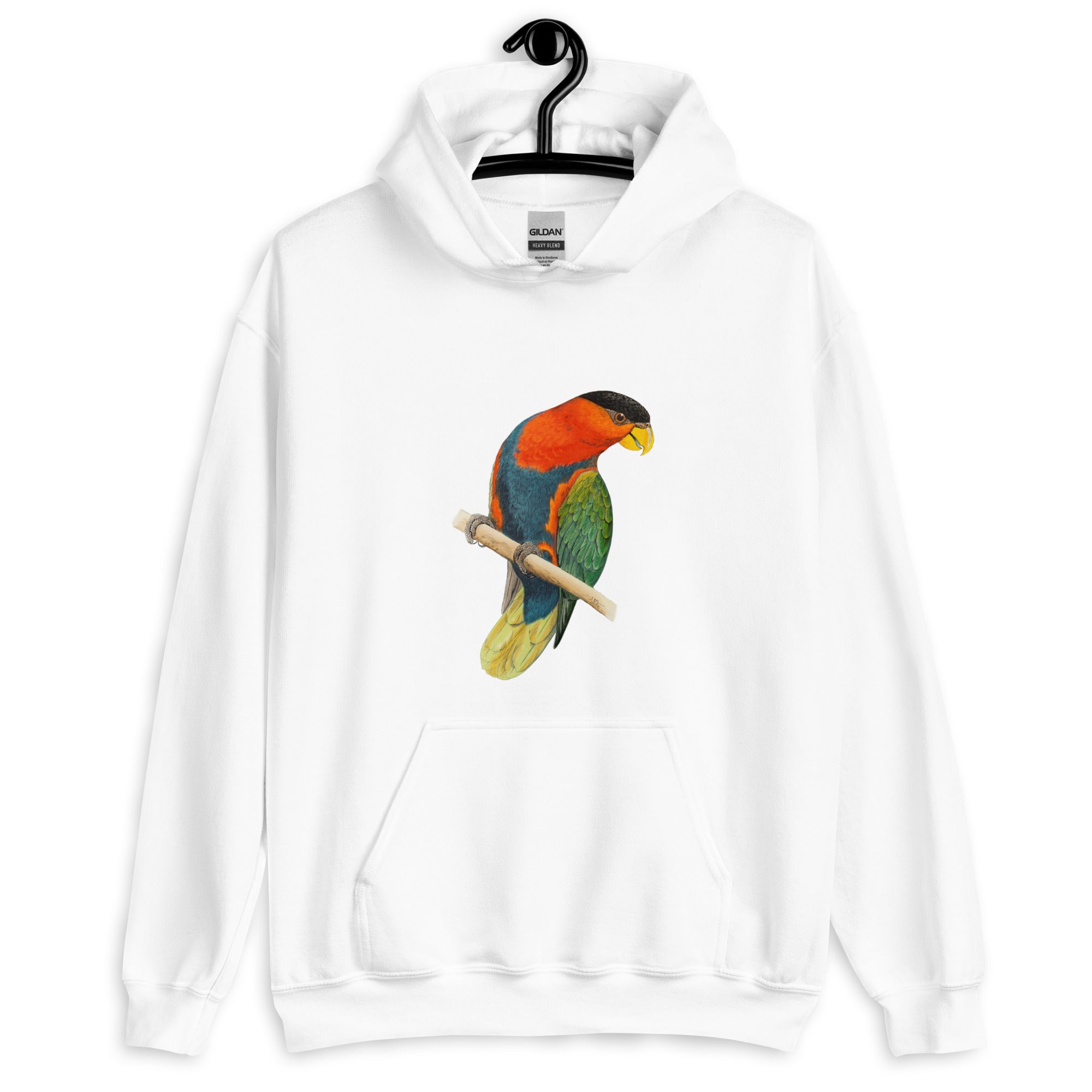 Unisex Hoodie-Tri-Coloured Capped Lory