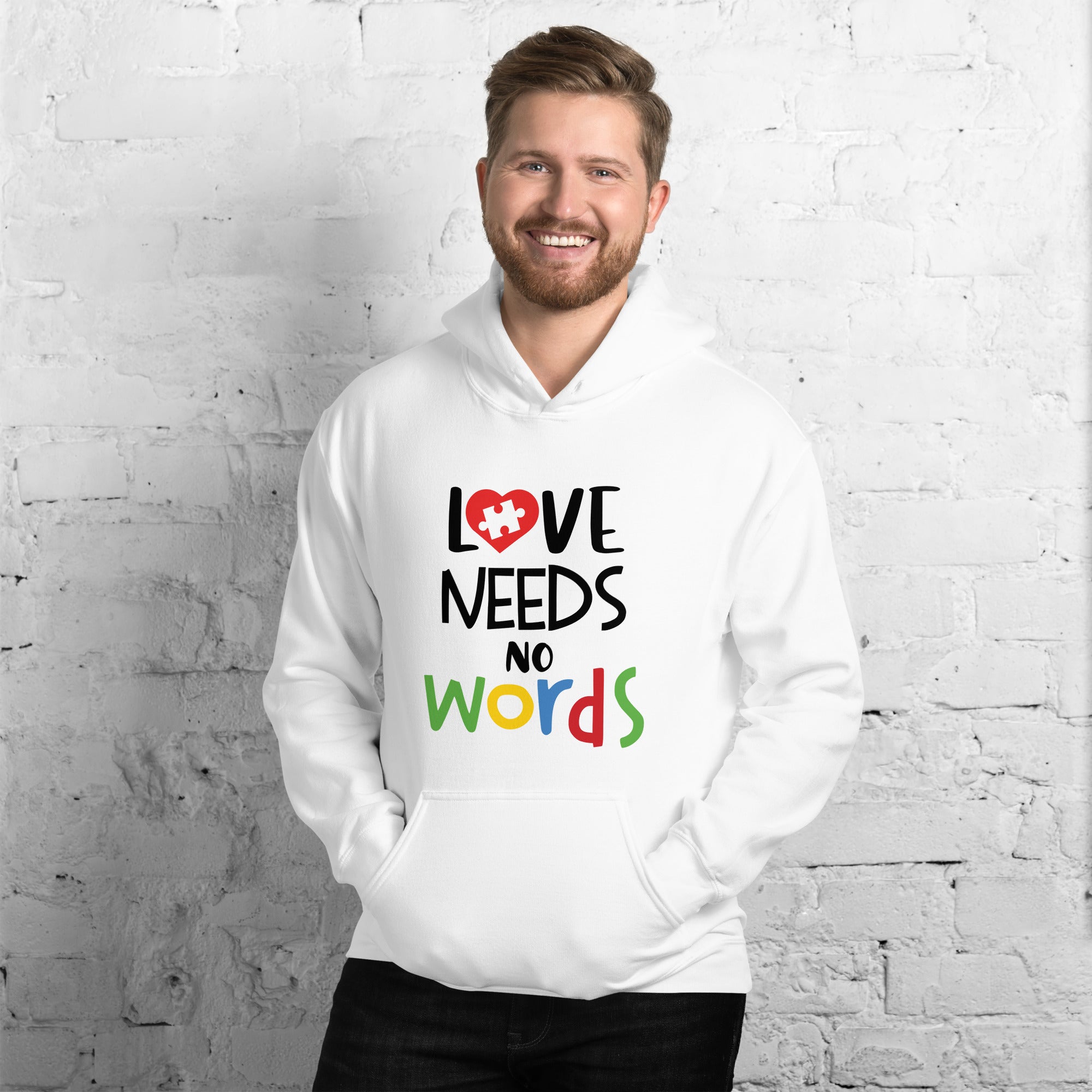 Unisex Hoodie- Love needs no words