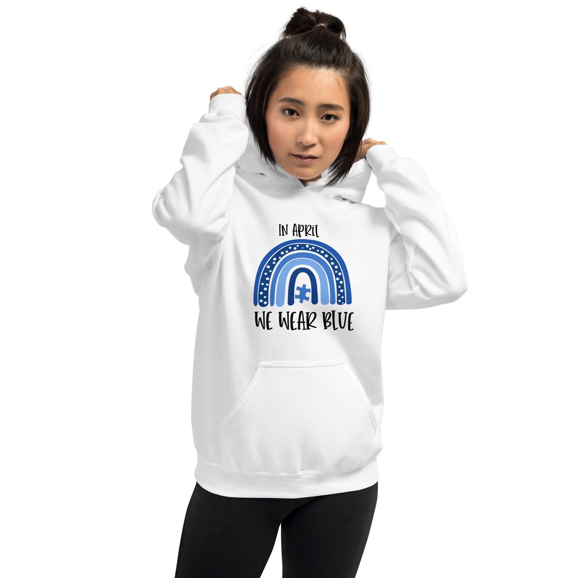 Unisex Hoodie- In April  We Wear Blue