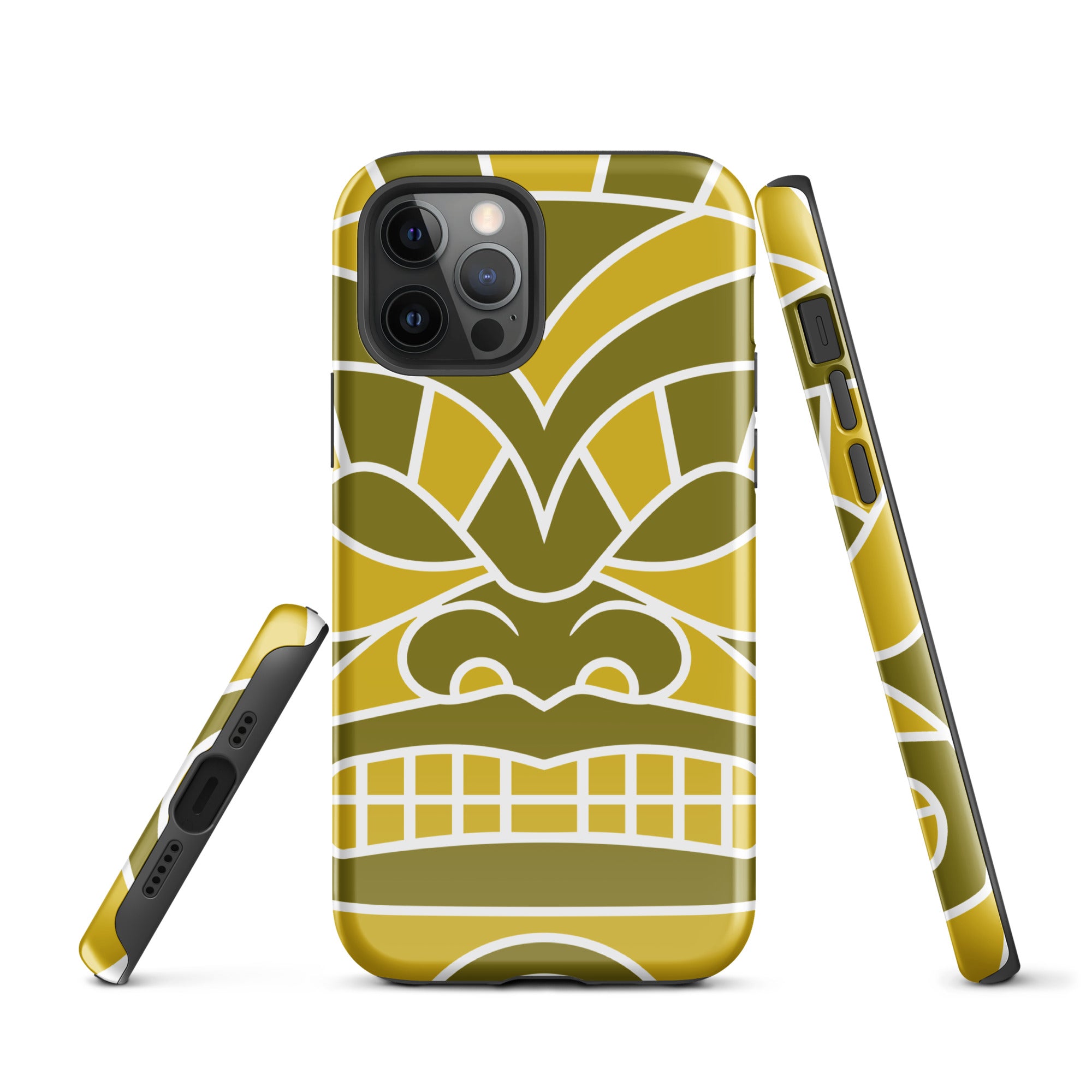 Tough Case for iPhone®- Totem Mask Yellow