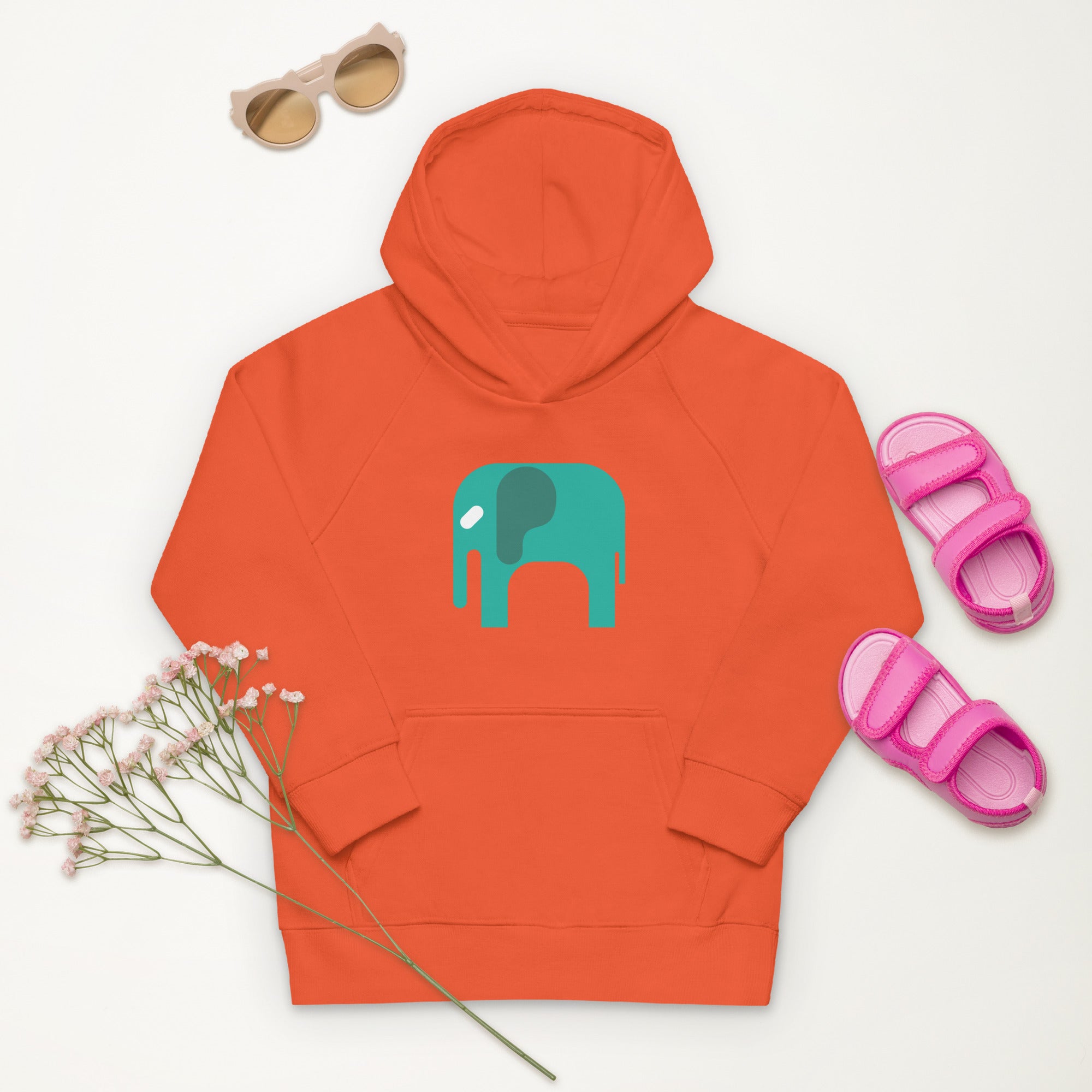 Kids eco hoodie-Elephant