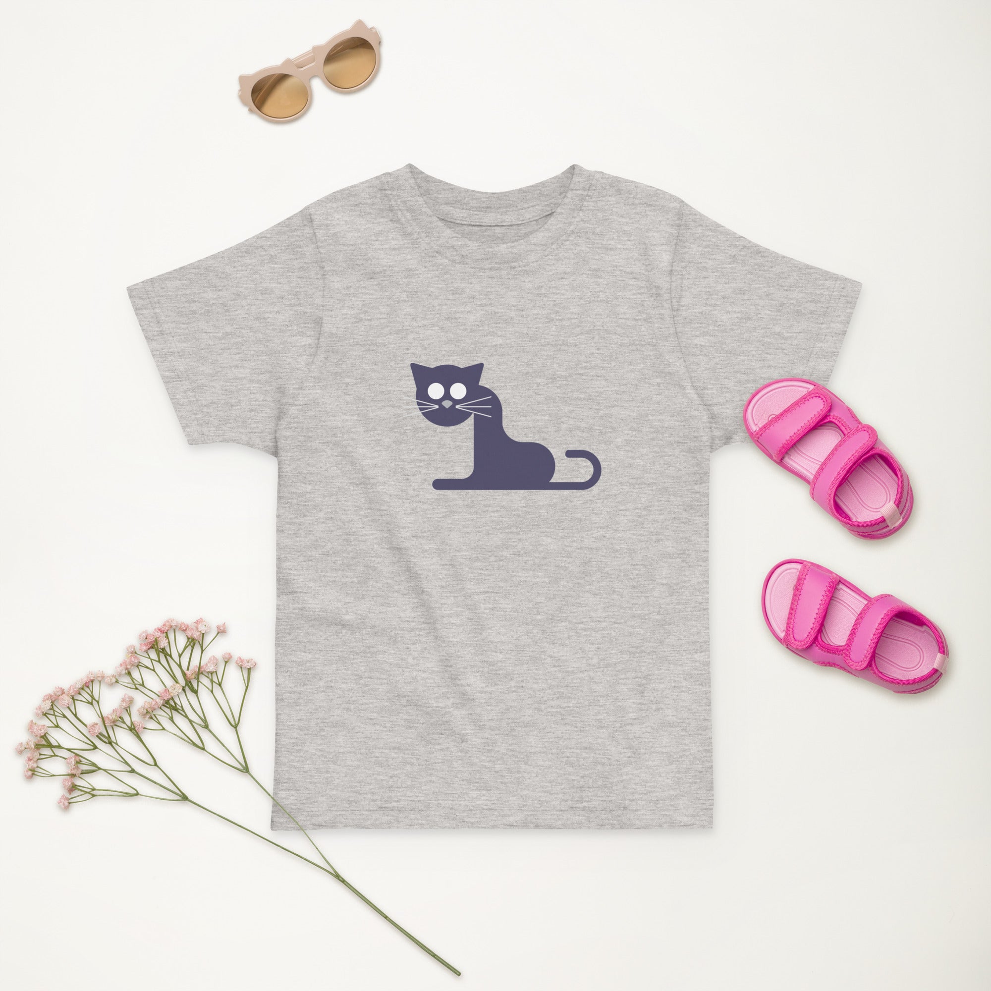 Toddler jersey t-shirt-Kitty