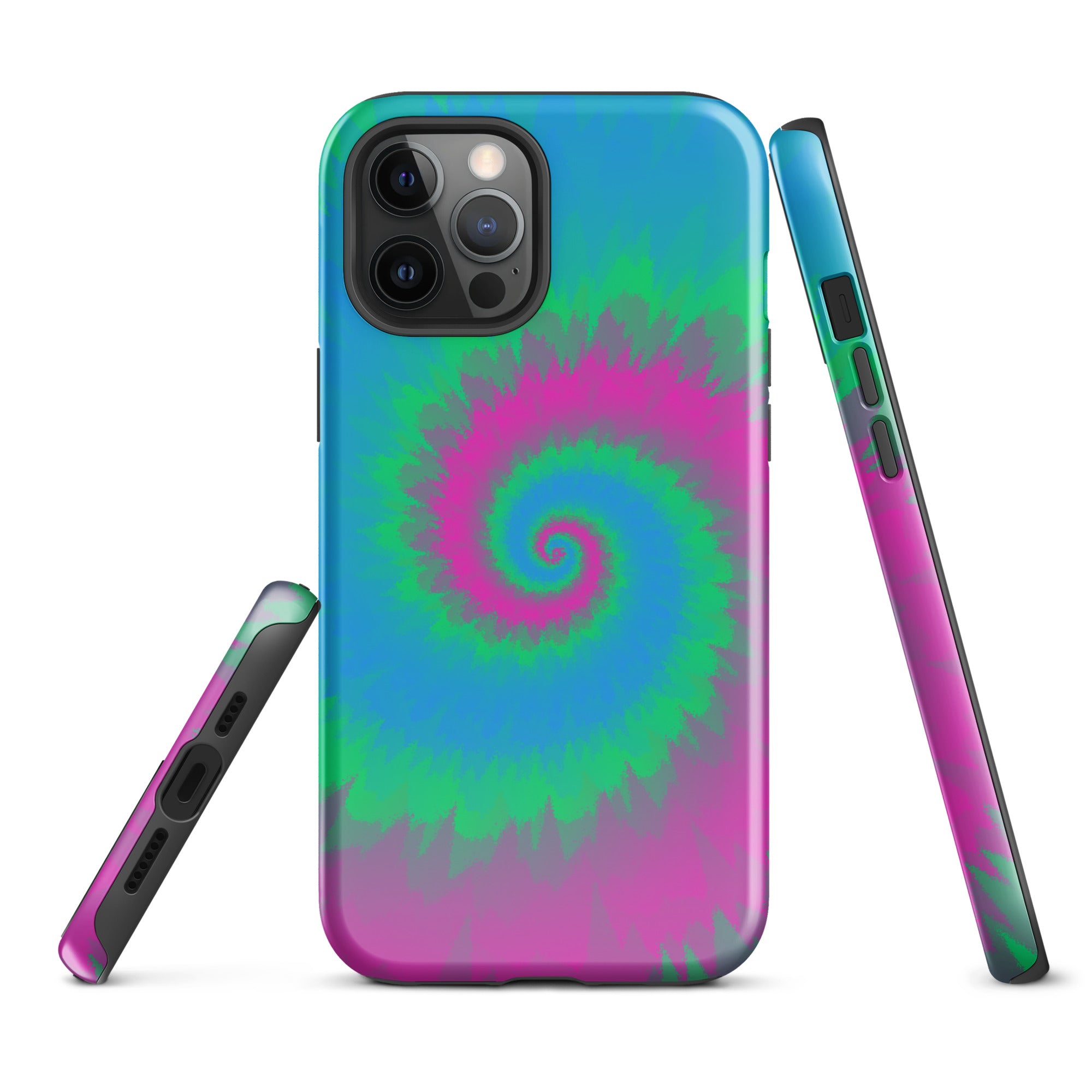 Tough Case for iPhone®-Tie Dye Spiral - Polysexual