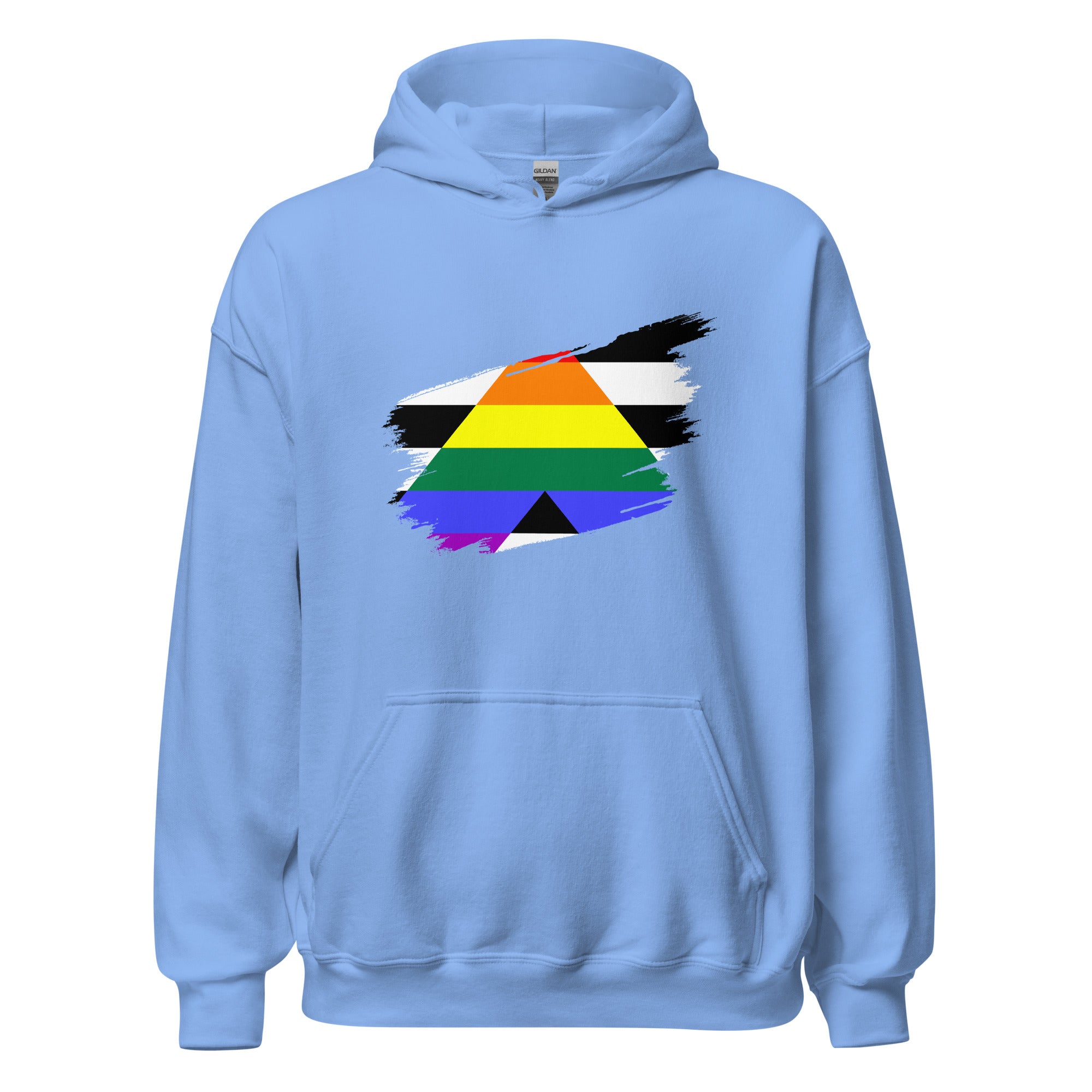 Unisex Hoodie-Straight Grunge Flag