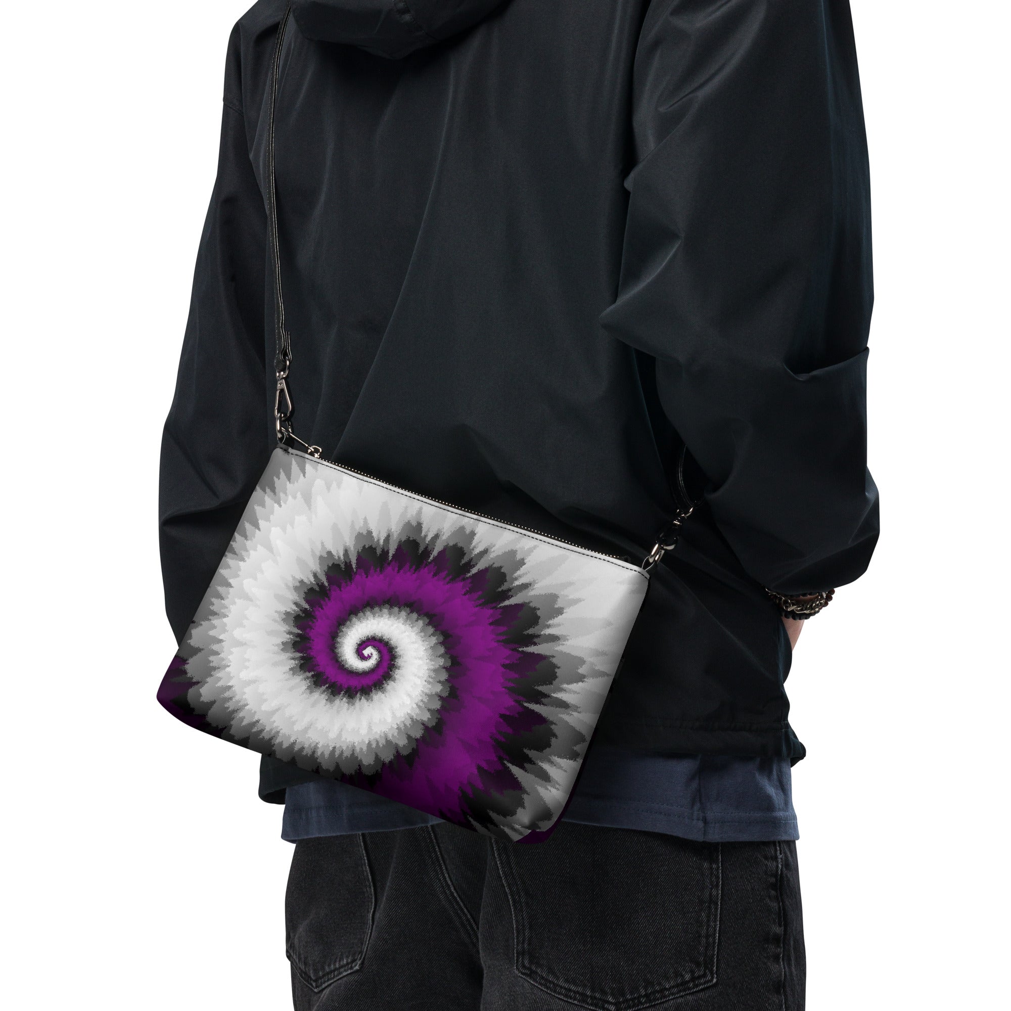 Crossbody bag- Tie Dye Spiral- Asexual