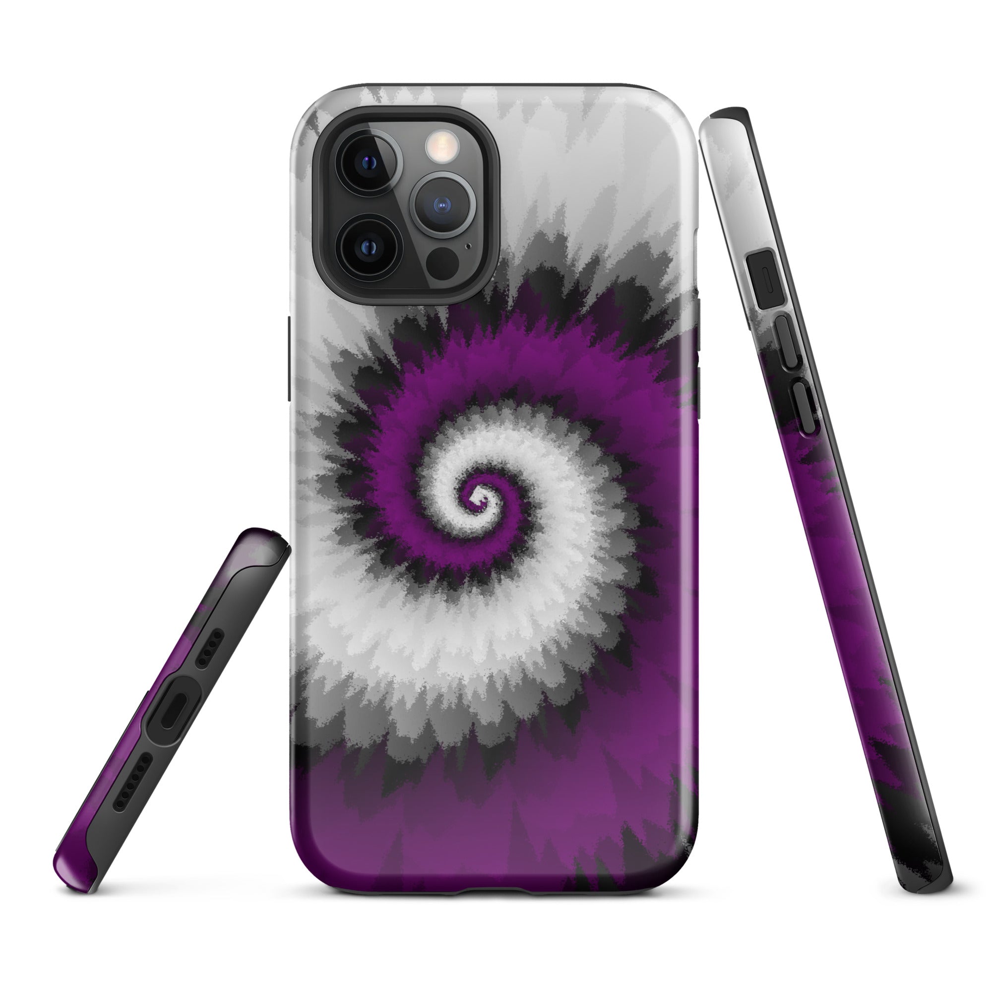 Tough Case for iPhone®-Tie Dye Spiral - Asexual