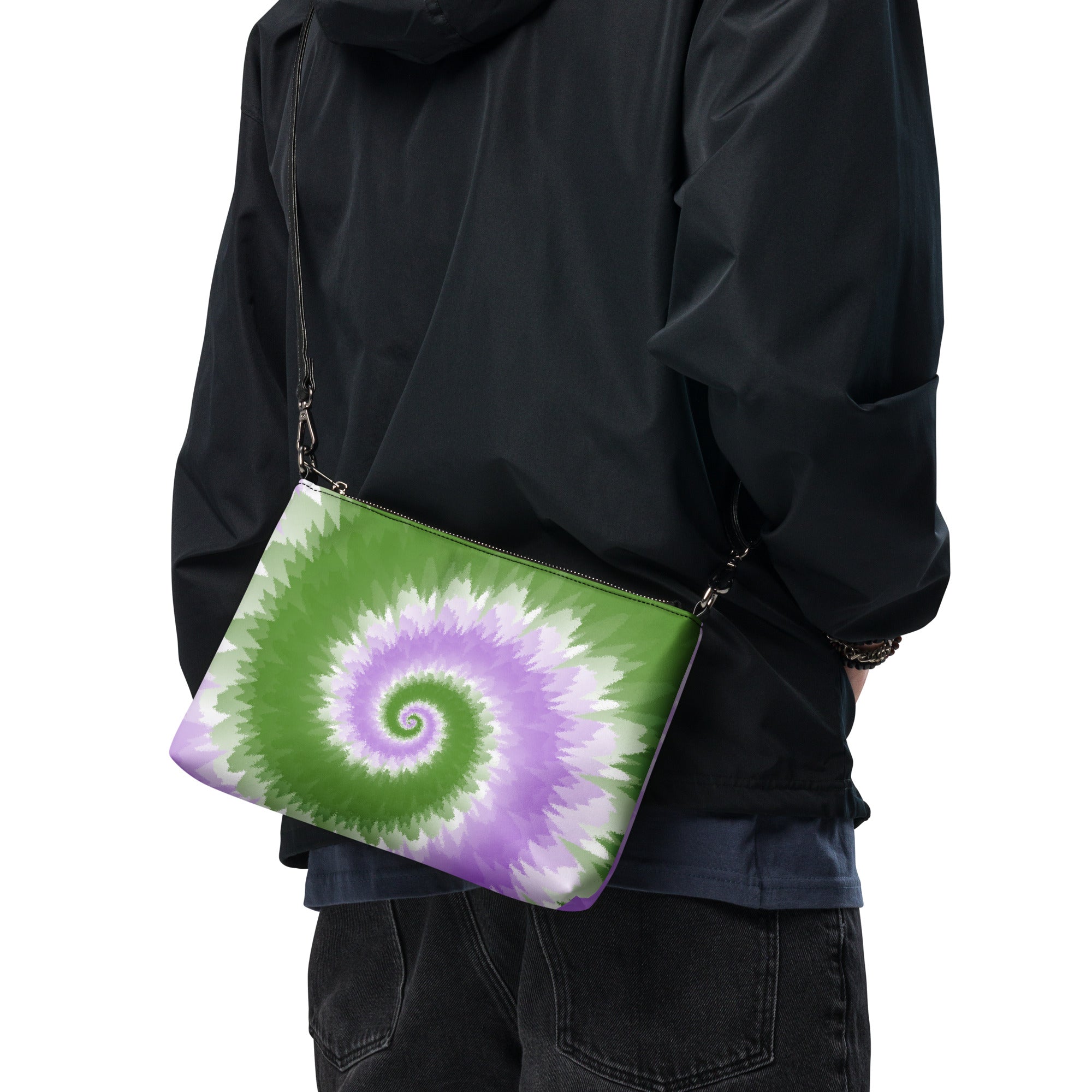 Crossbody bag- Tie Dye Spiral- Genderqueer