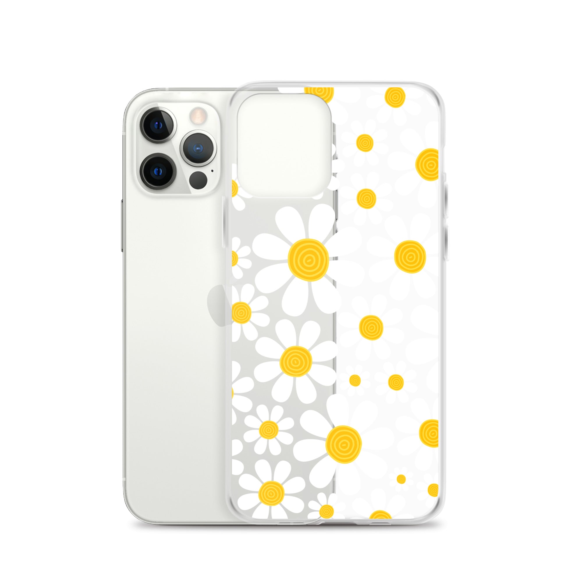 Clear Case for iPhone®- Floral Daisy Design III