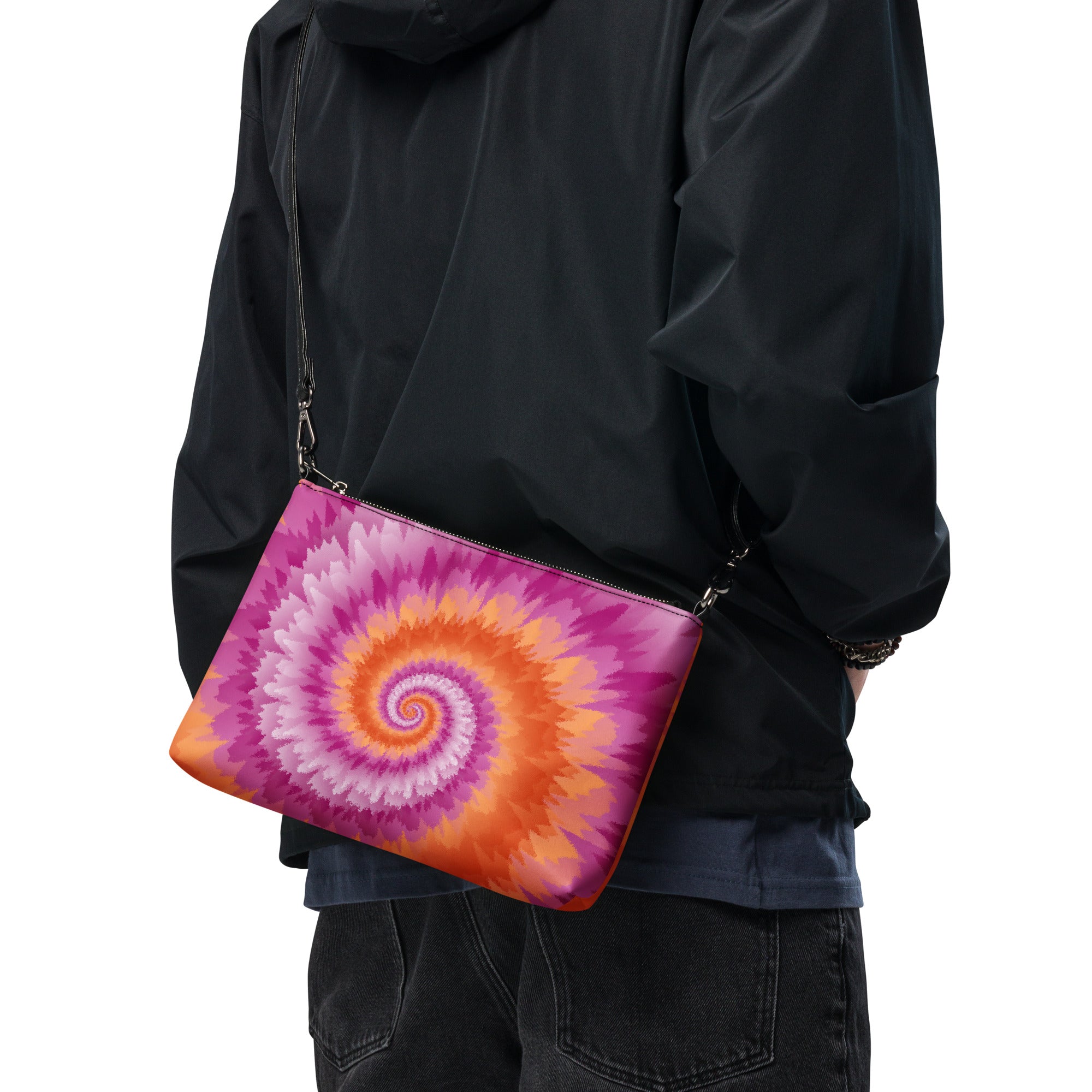 Crossbody bag- Tie Dye Spiral- Lesbian