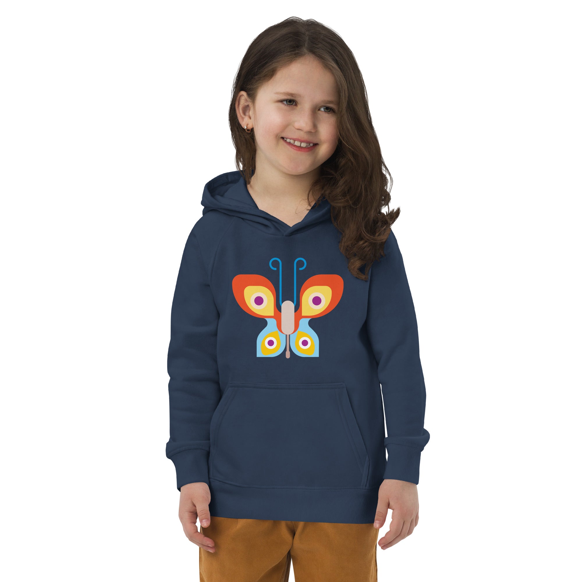 Kids eco hoodie-Butterfly