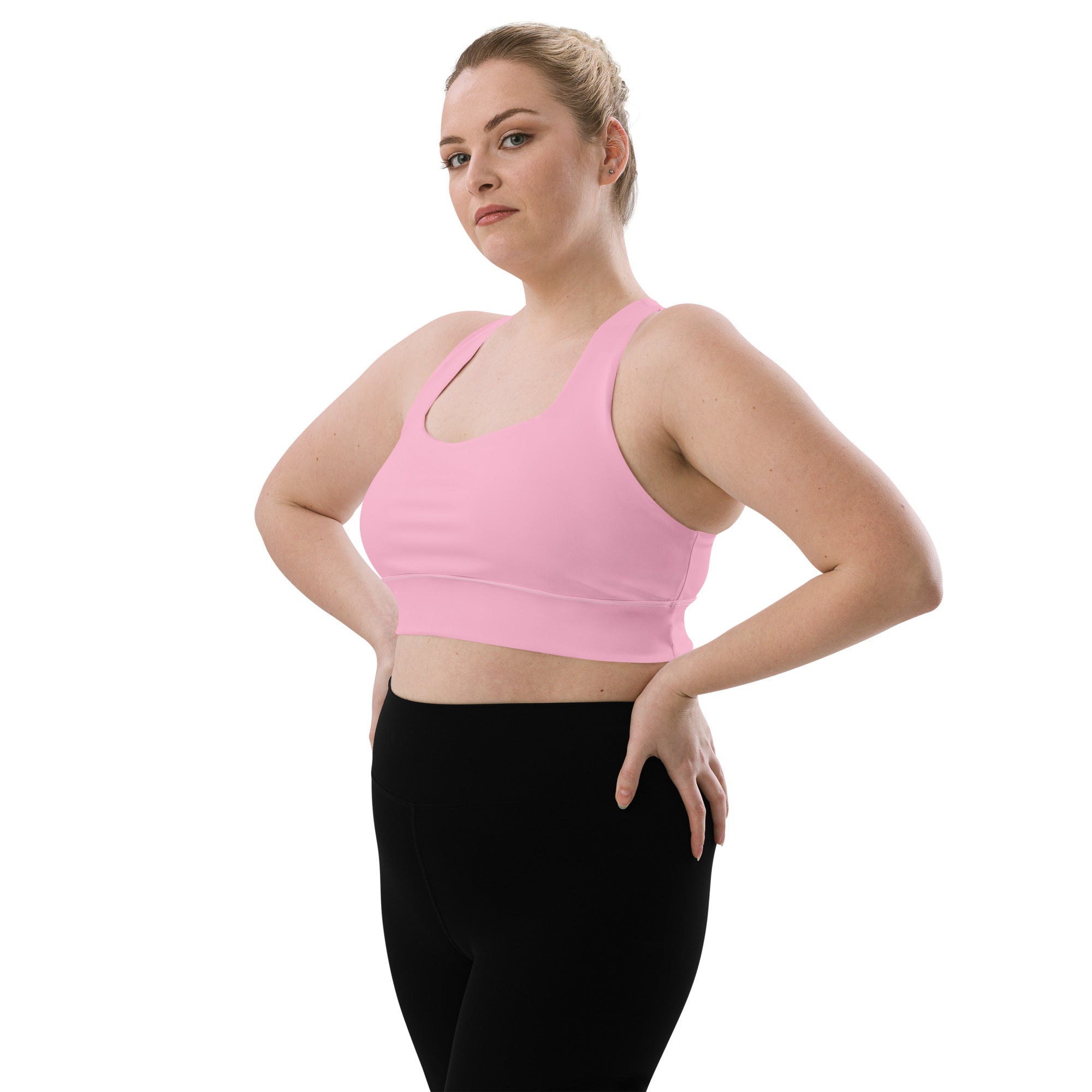 Longline sports bra- Cotton Candy