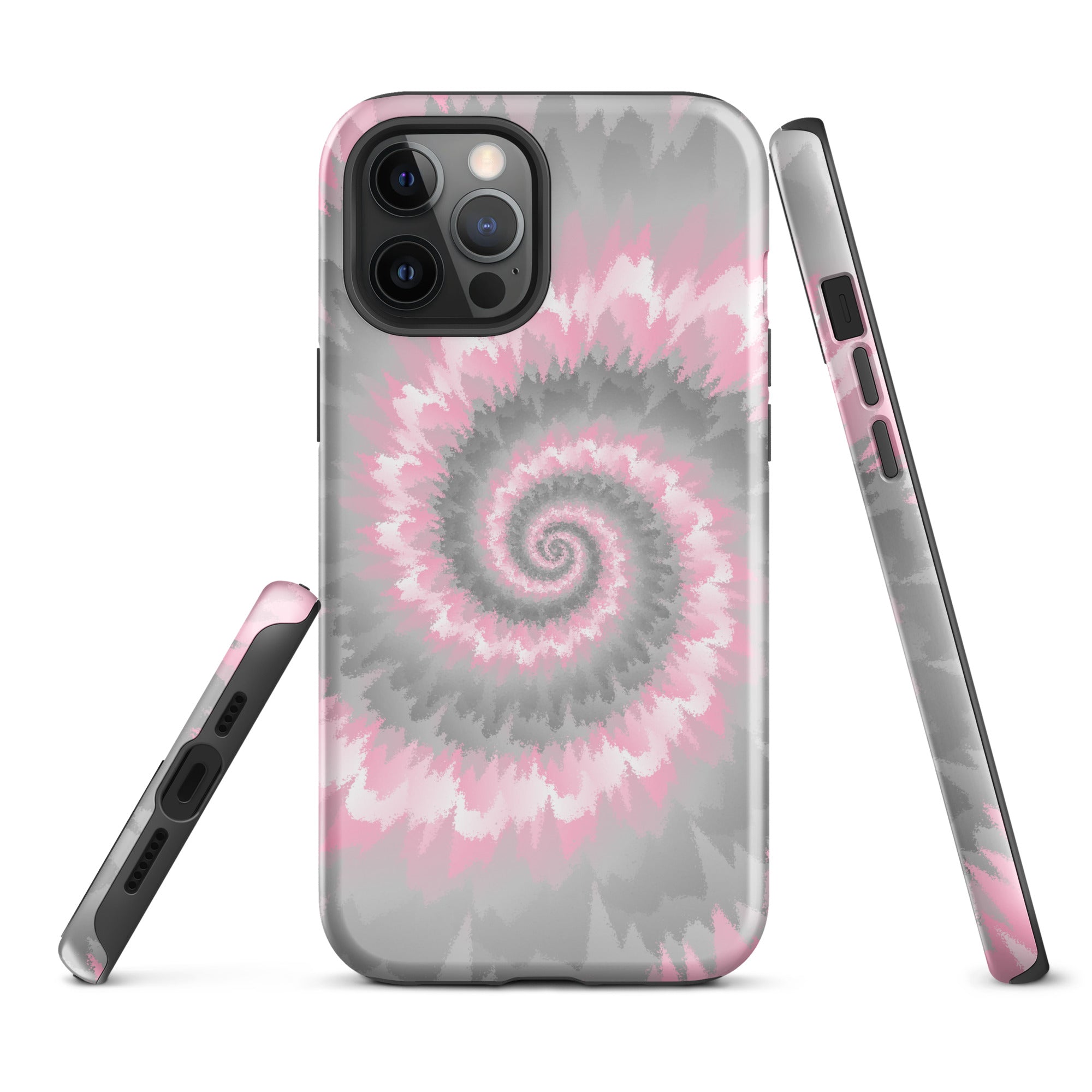 Tough Case for iPhone®-Tie Dye Spiral - Demigirl