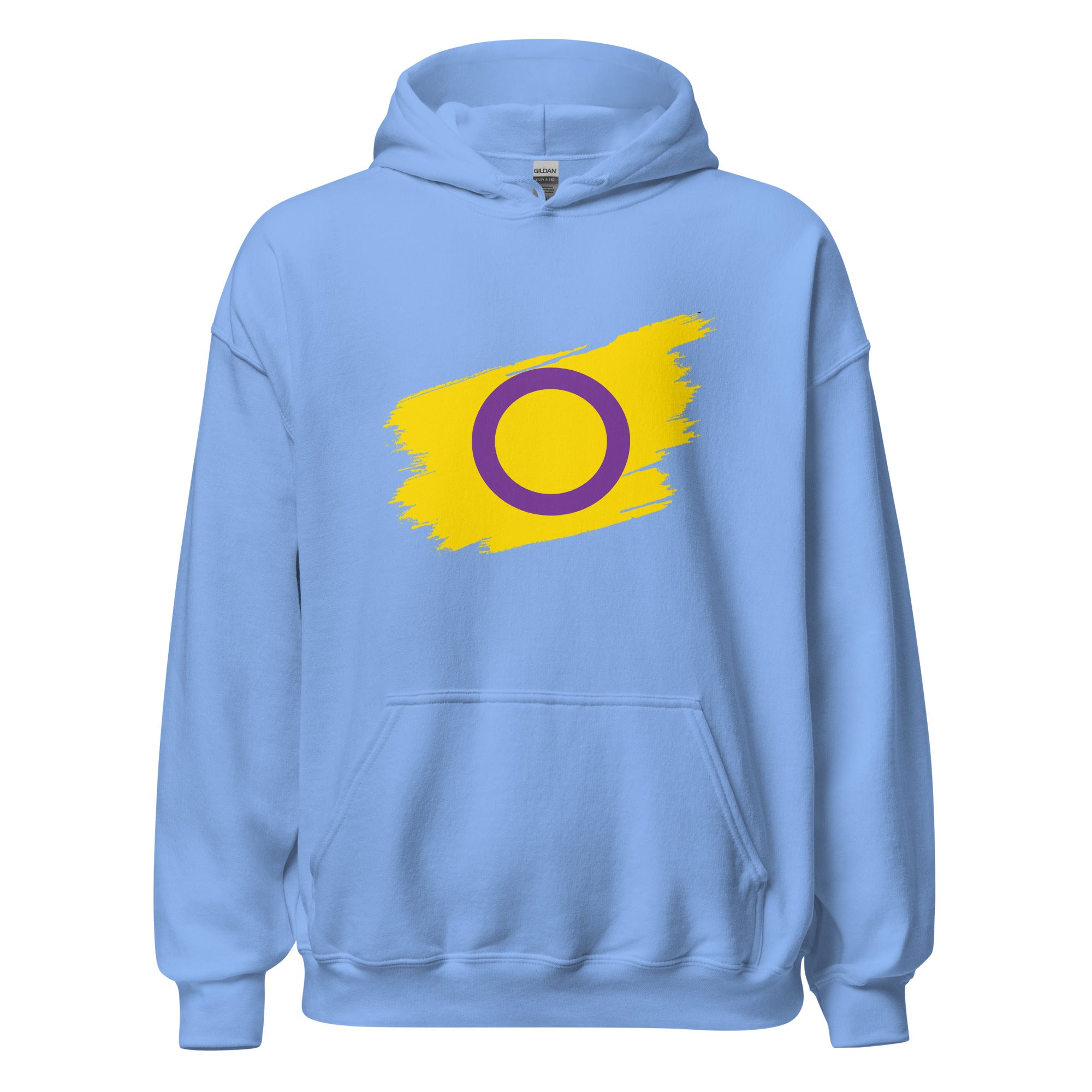 Unisex Hoodie-Intersex Grunge Flag