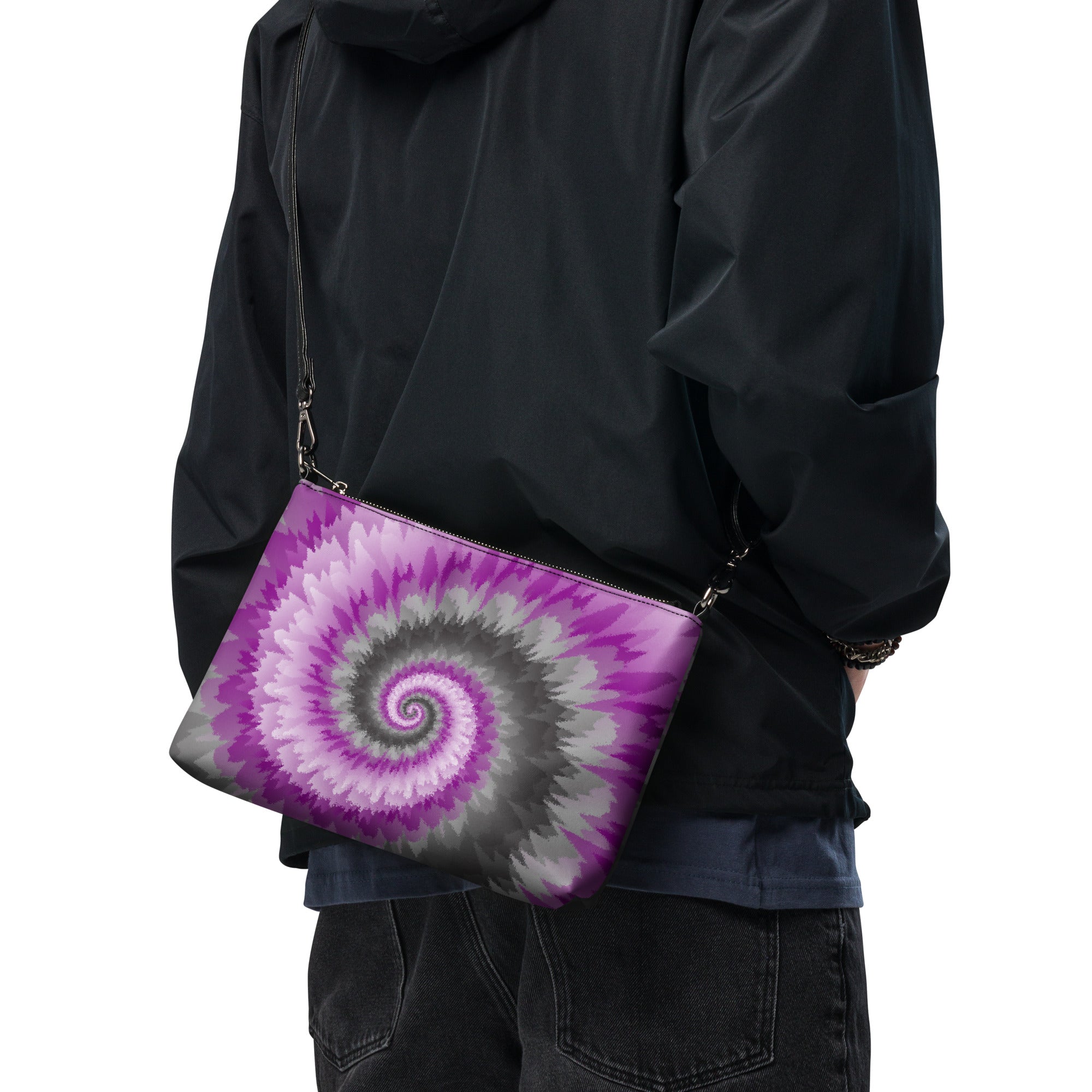 Crossbody bag- Tie Dye Spiral- Demisexual
