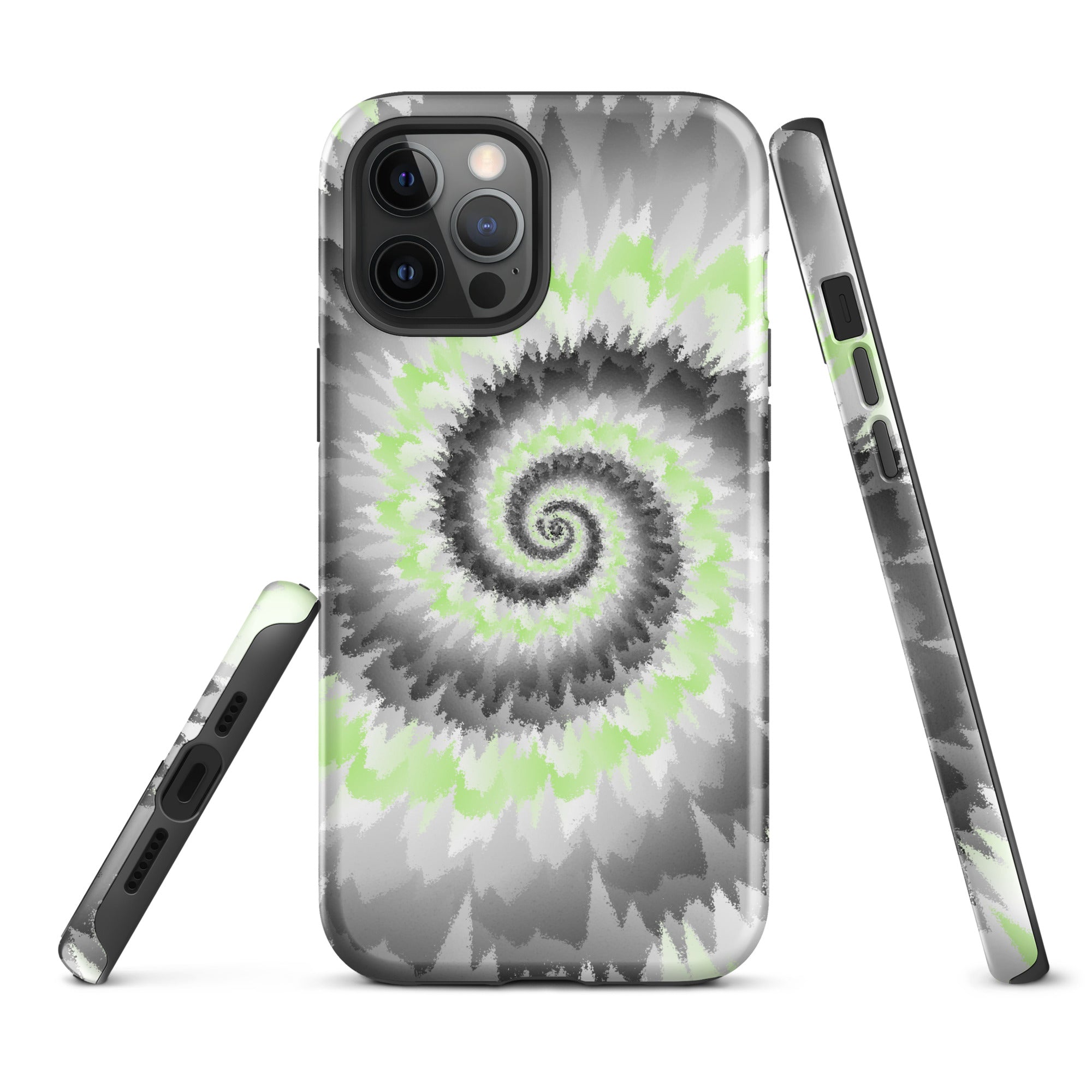 Tough Case for iPhone®-Tie Dye Spiral - Agender
