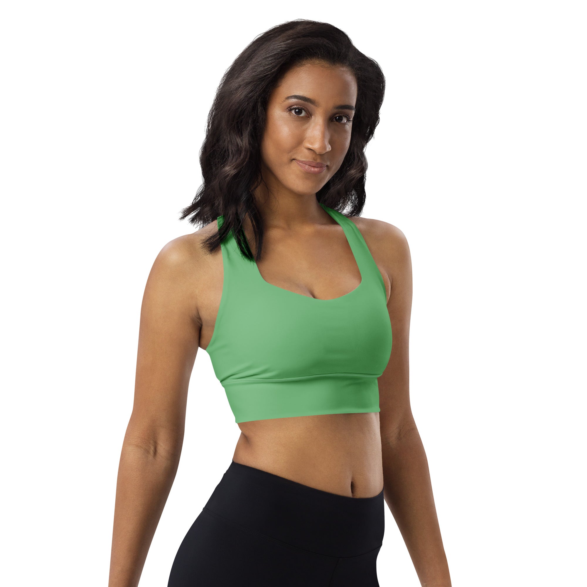 Longline sports bra- Bay Leaf