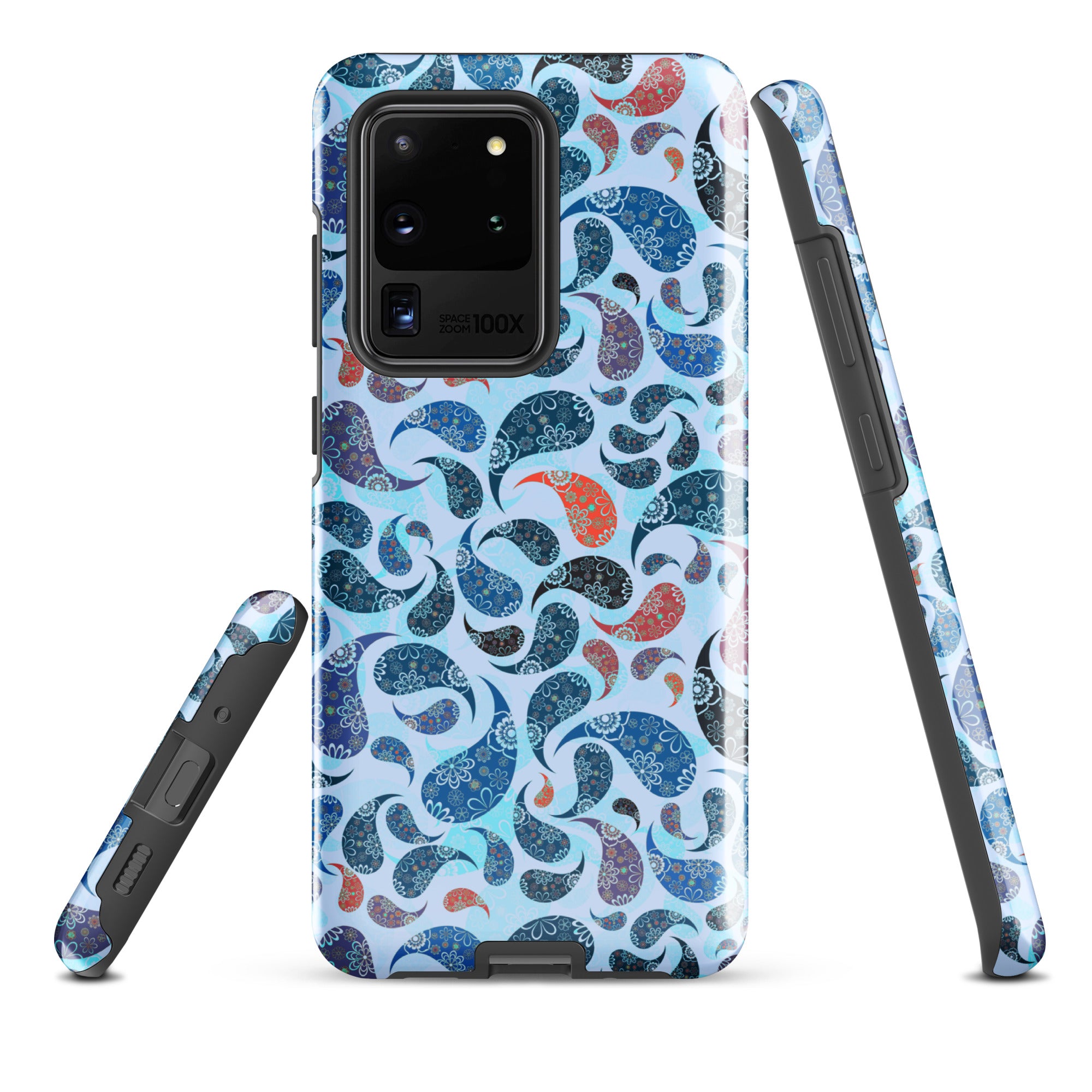 Tough case for Samsung®- Paisley Blue