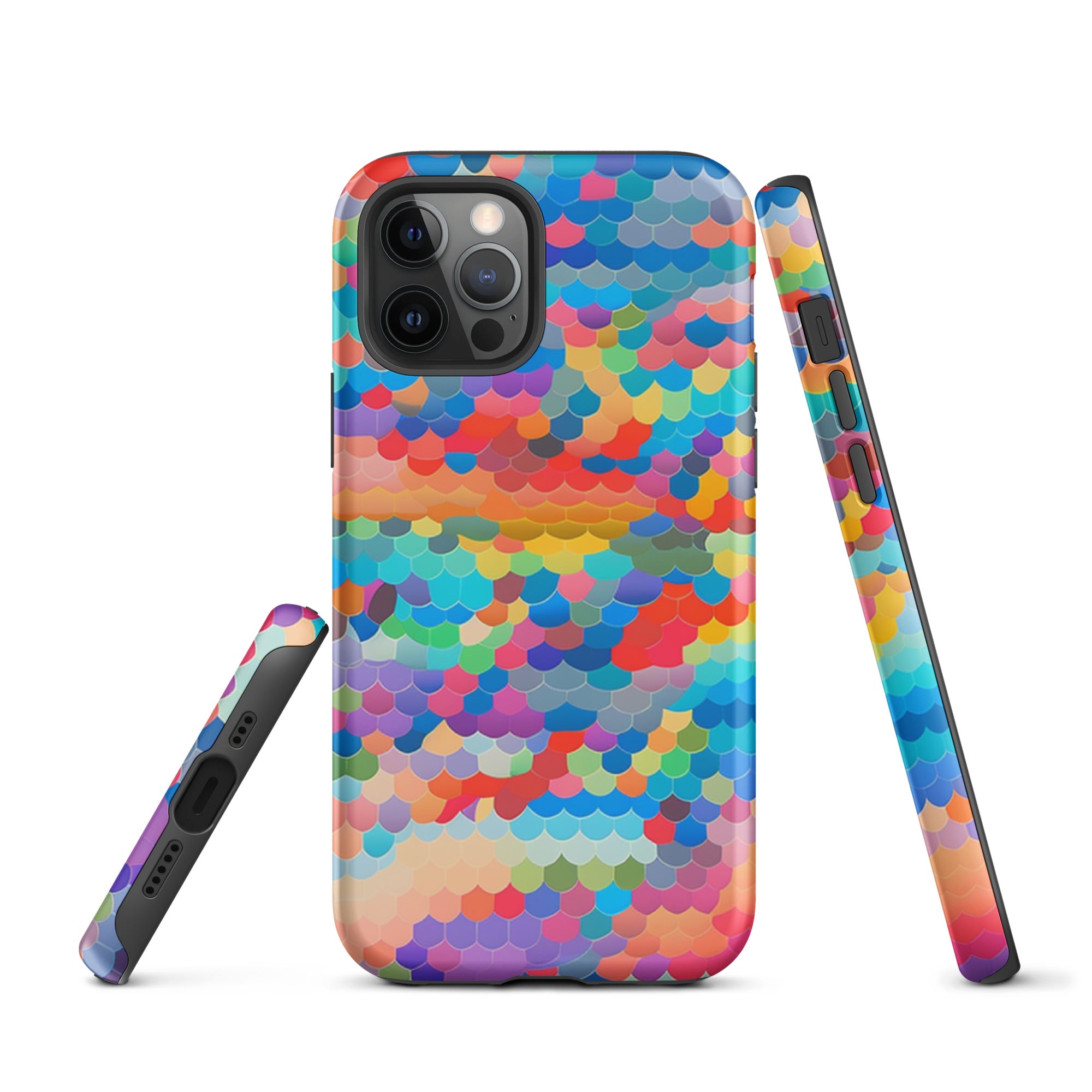 Tough Case for iPhone®- Rainbow Cloud Pattern III