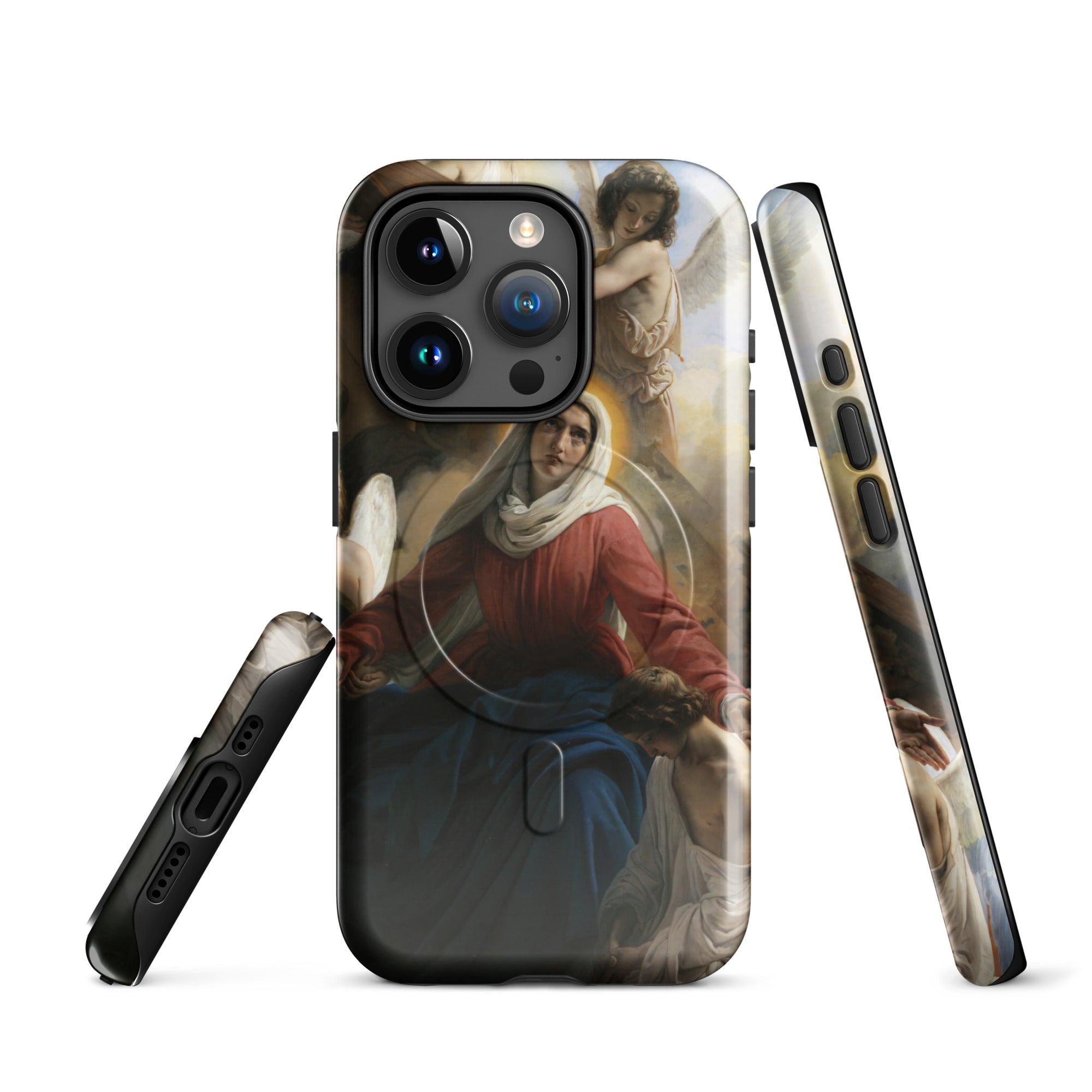 MagSafe® tough case for iPhone®-Francesco Hayez-La Vergine addolorata con gli angioli e i segni della passione 1842