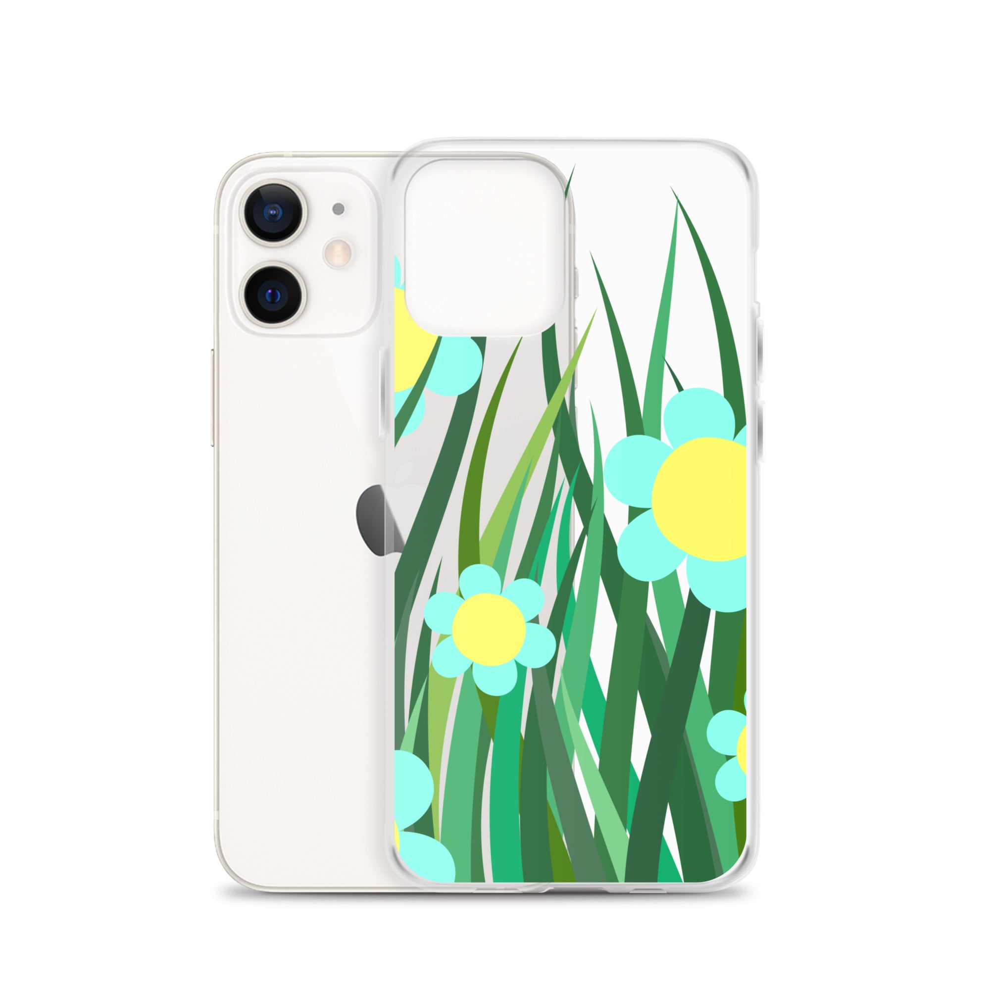 Clear Case for iPhone®- Floral Hedge Design II