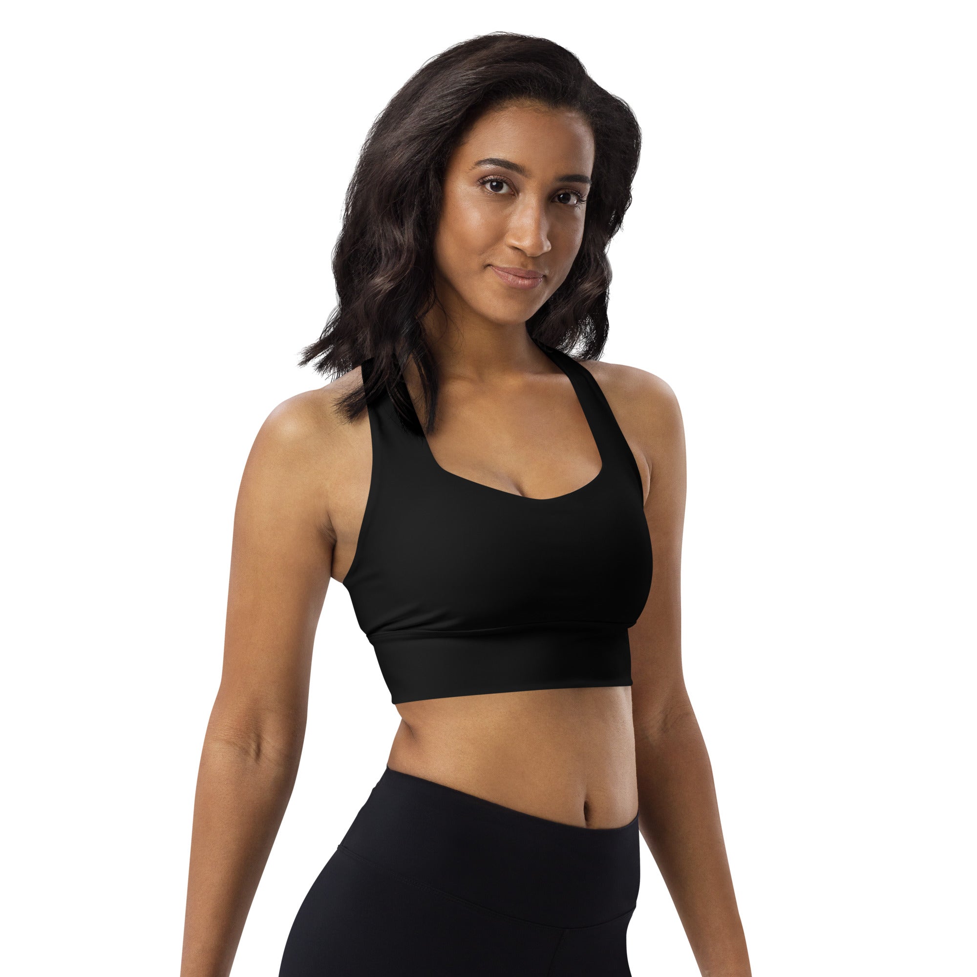 Longline sports bra- Black