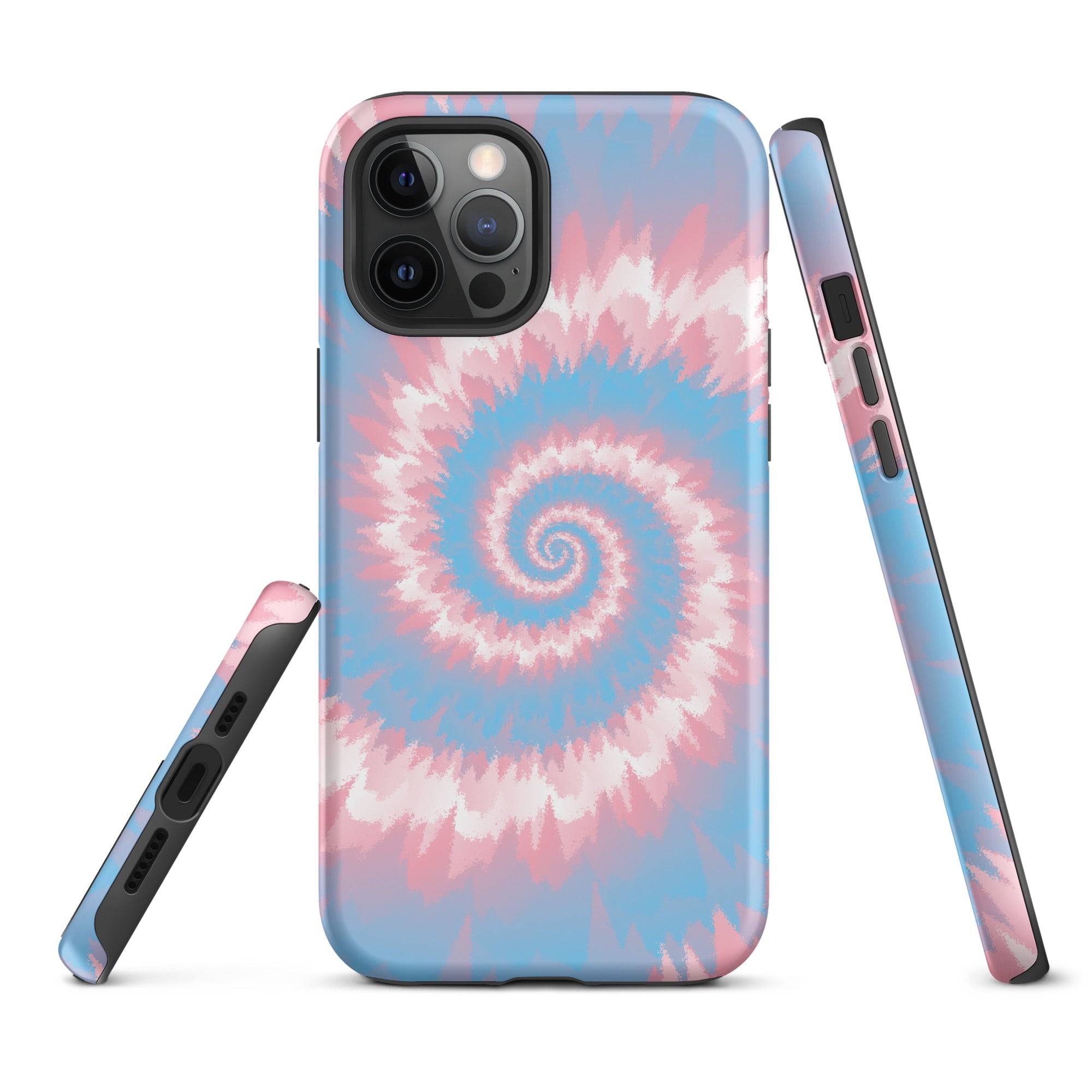 Tough Case for iPhone®-Tie Dye Spiral - Transgender