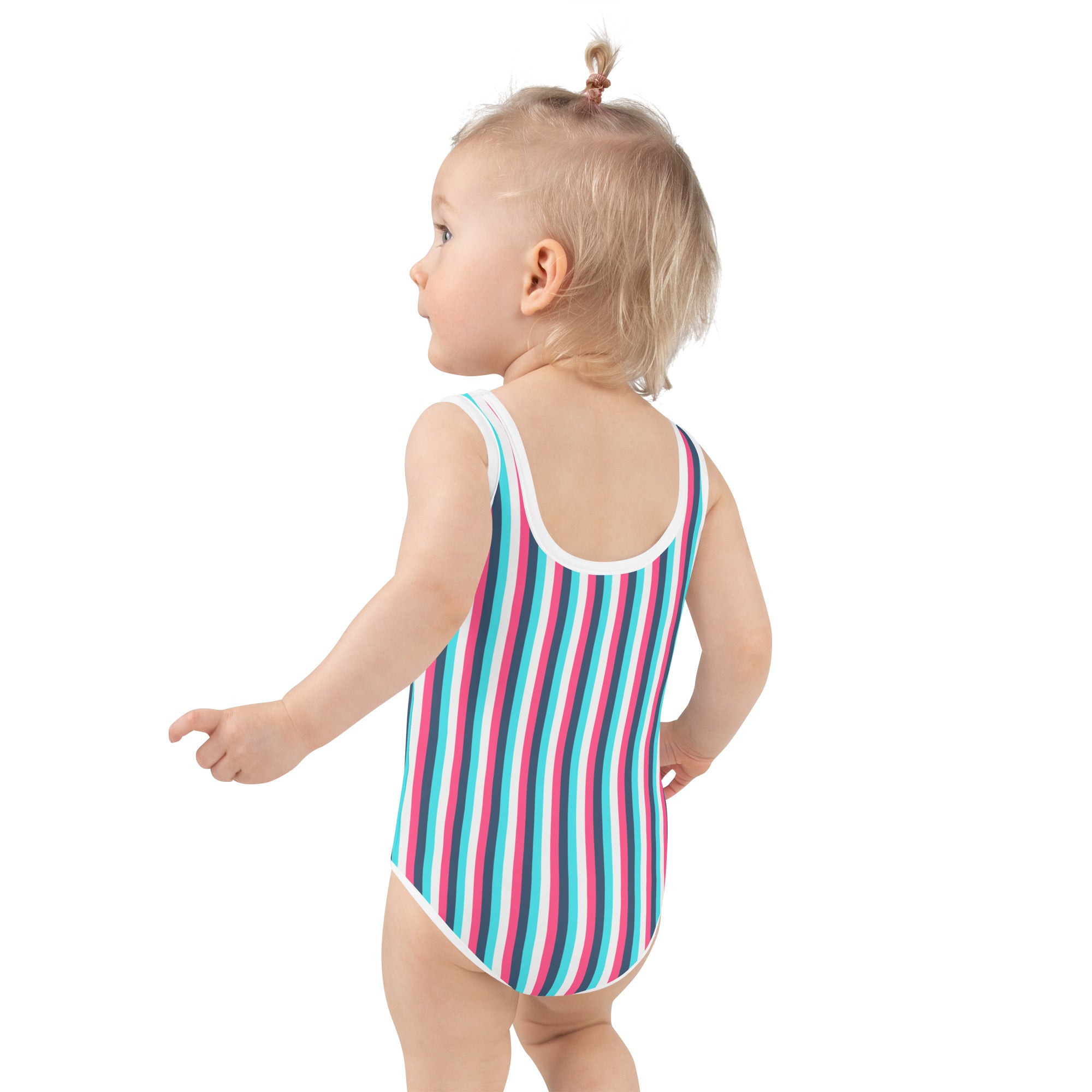 Colorful Striped Kids Swimsuit IV