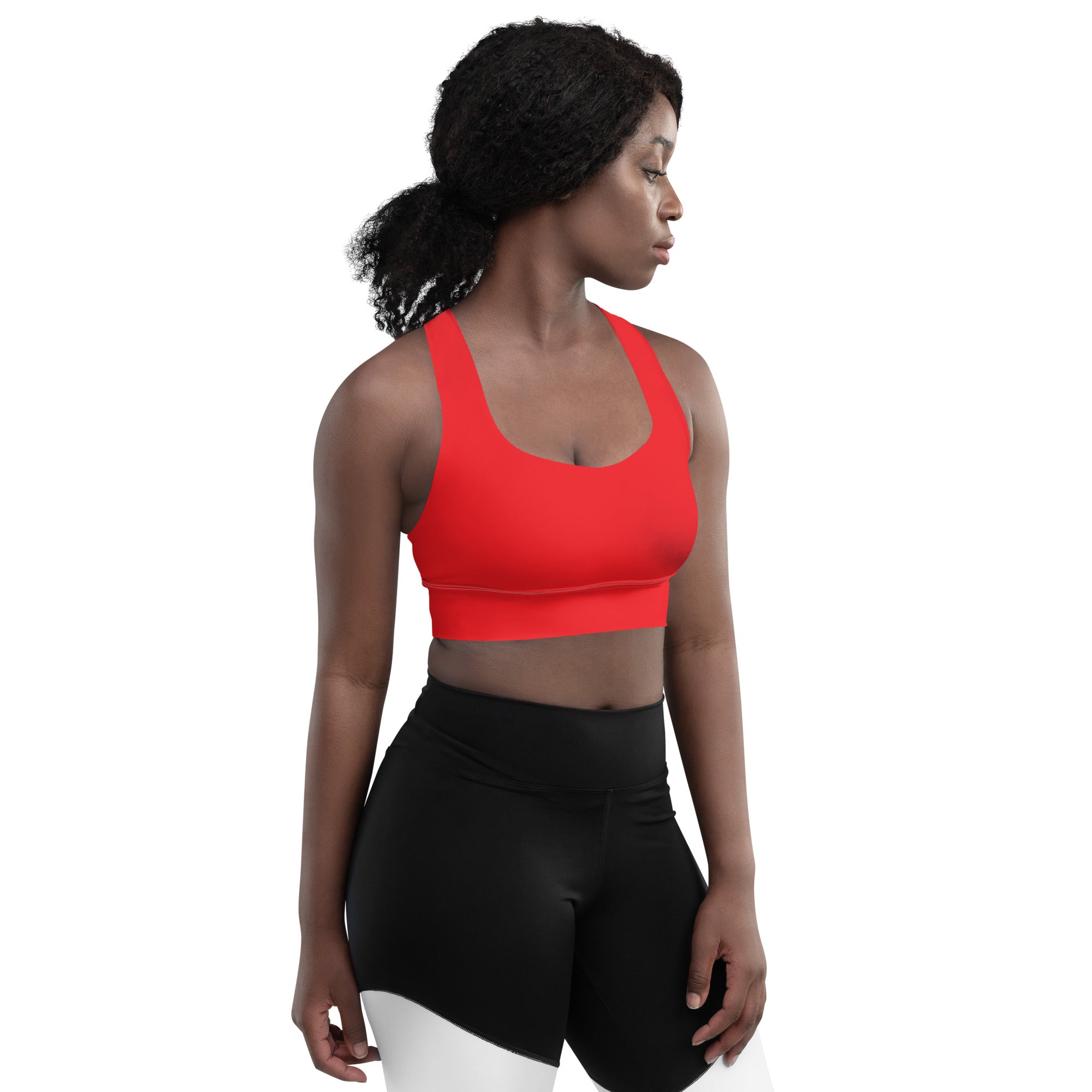 Longline sports bra- Alizarin