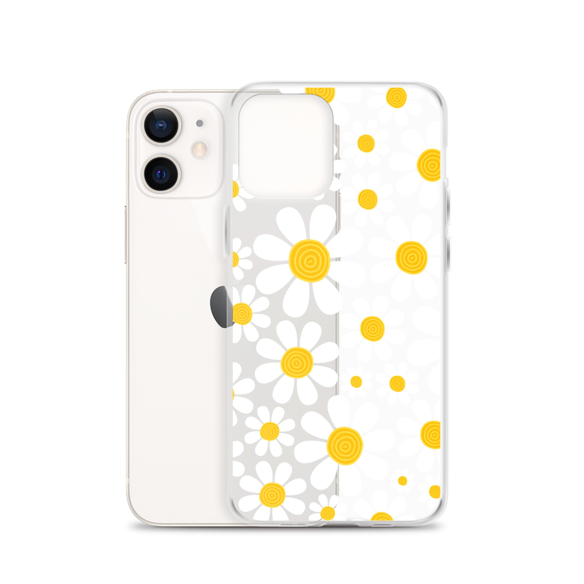 Clear Case for iPhone®- Floral Daisy Design III