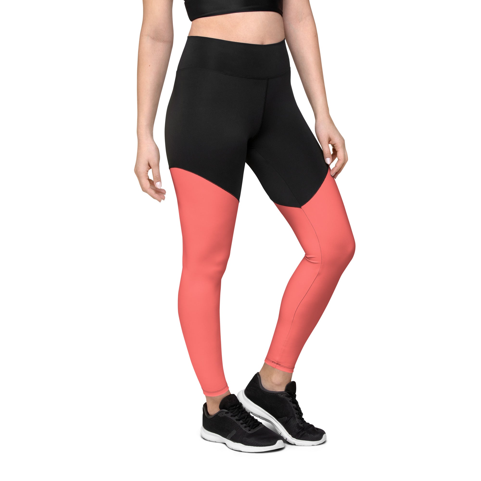 Sports Leggings- Coral