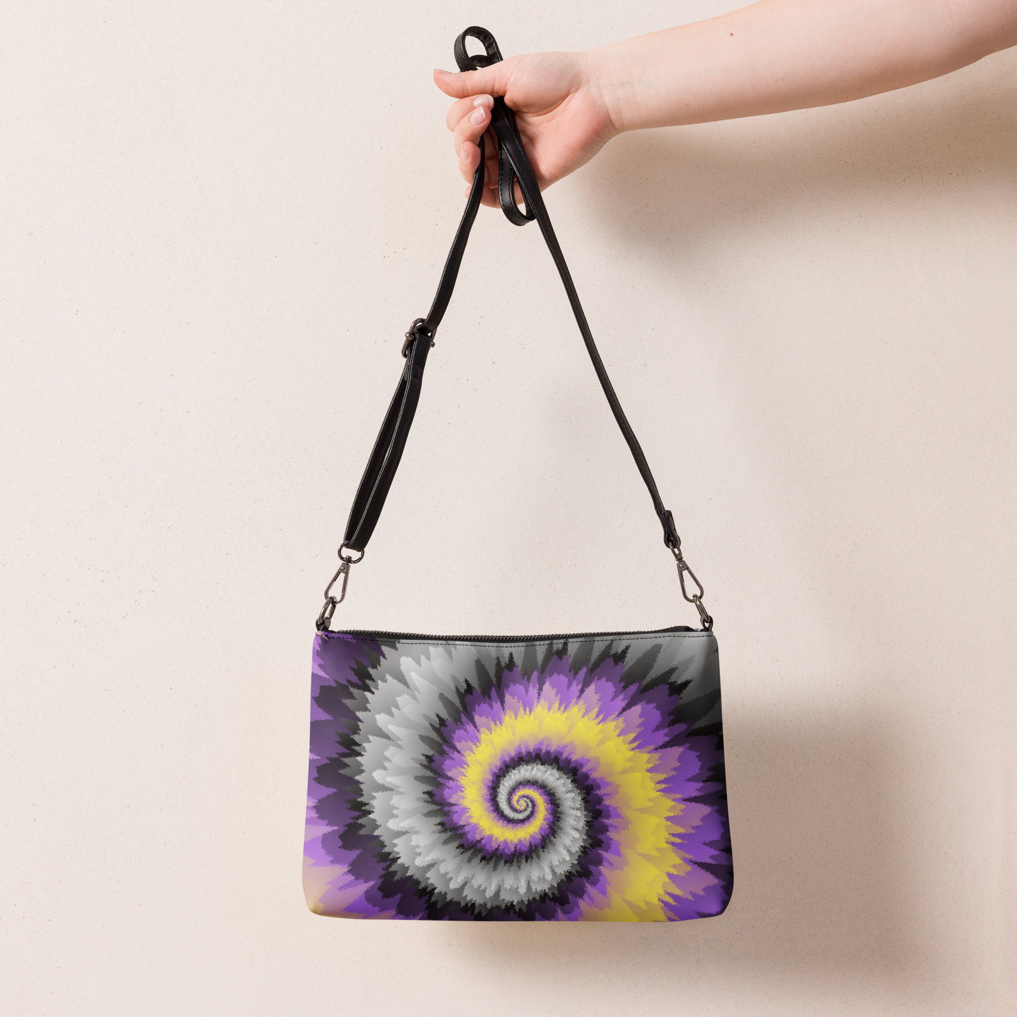 Crossbody bag- Tie Dye Spiral- Nonbinary