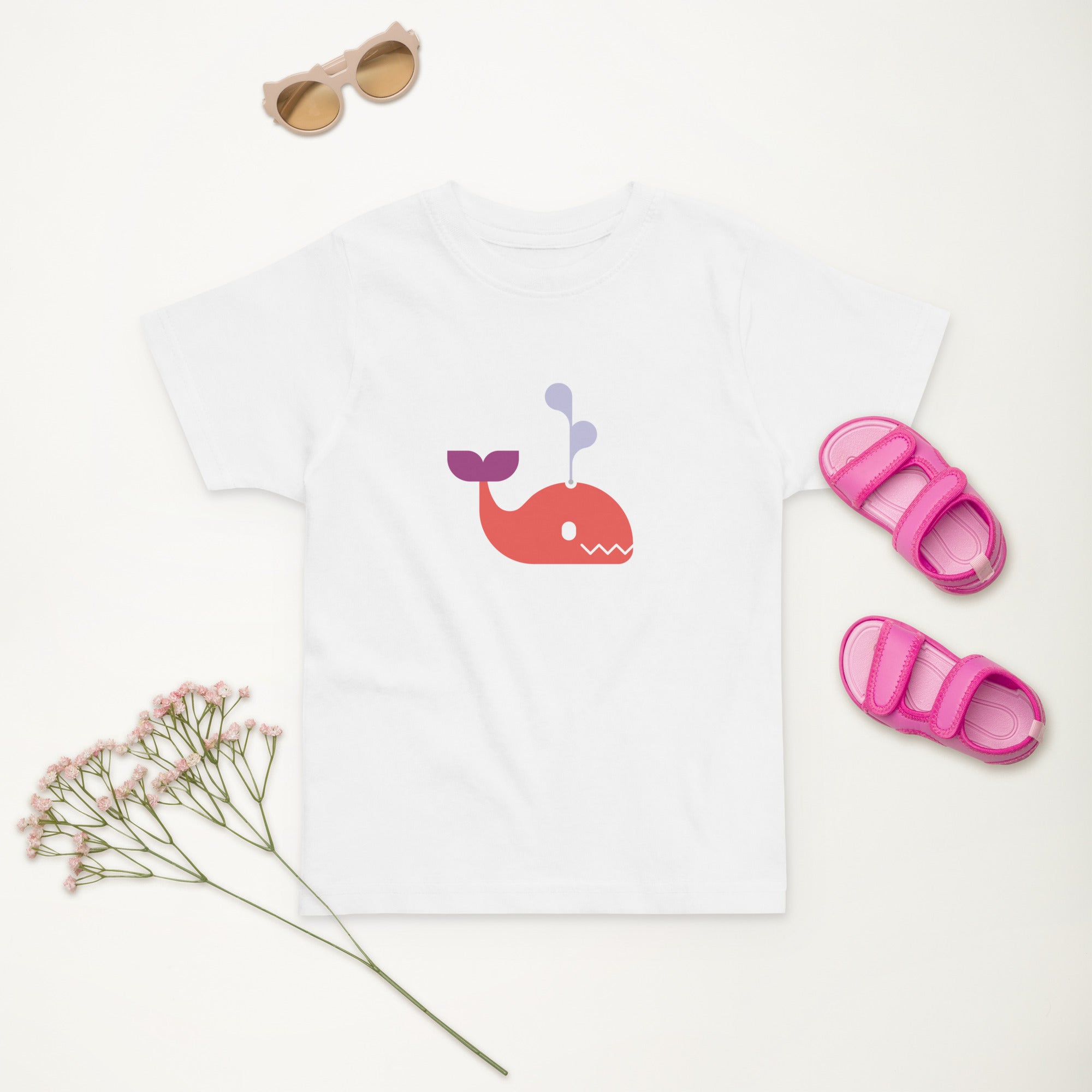 Toddler jersey t-shirt-Whale