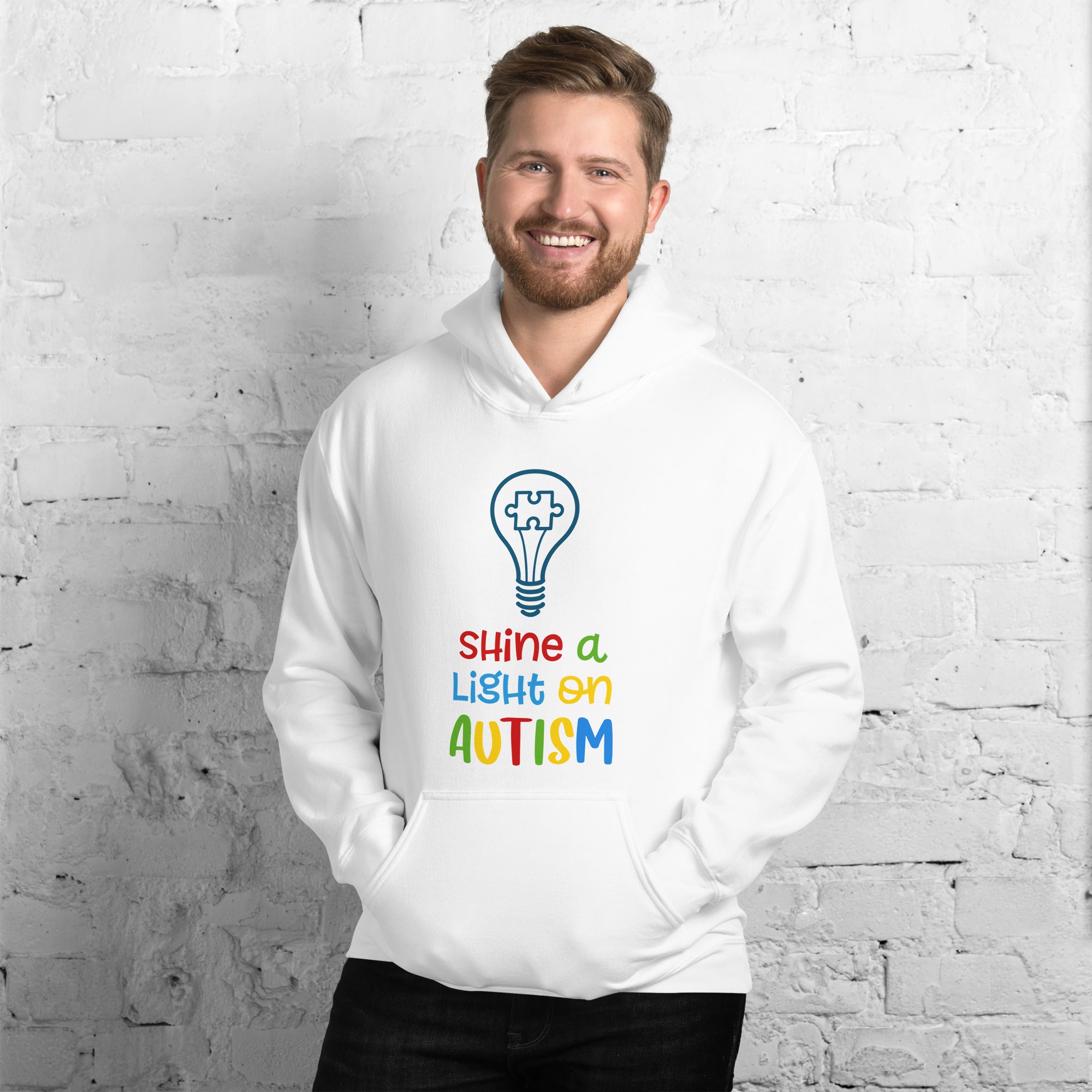 Unisex Hoodie- Shine a light on autism