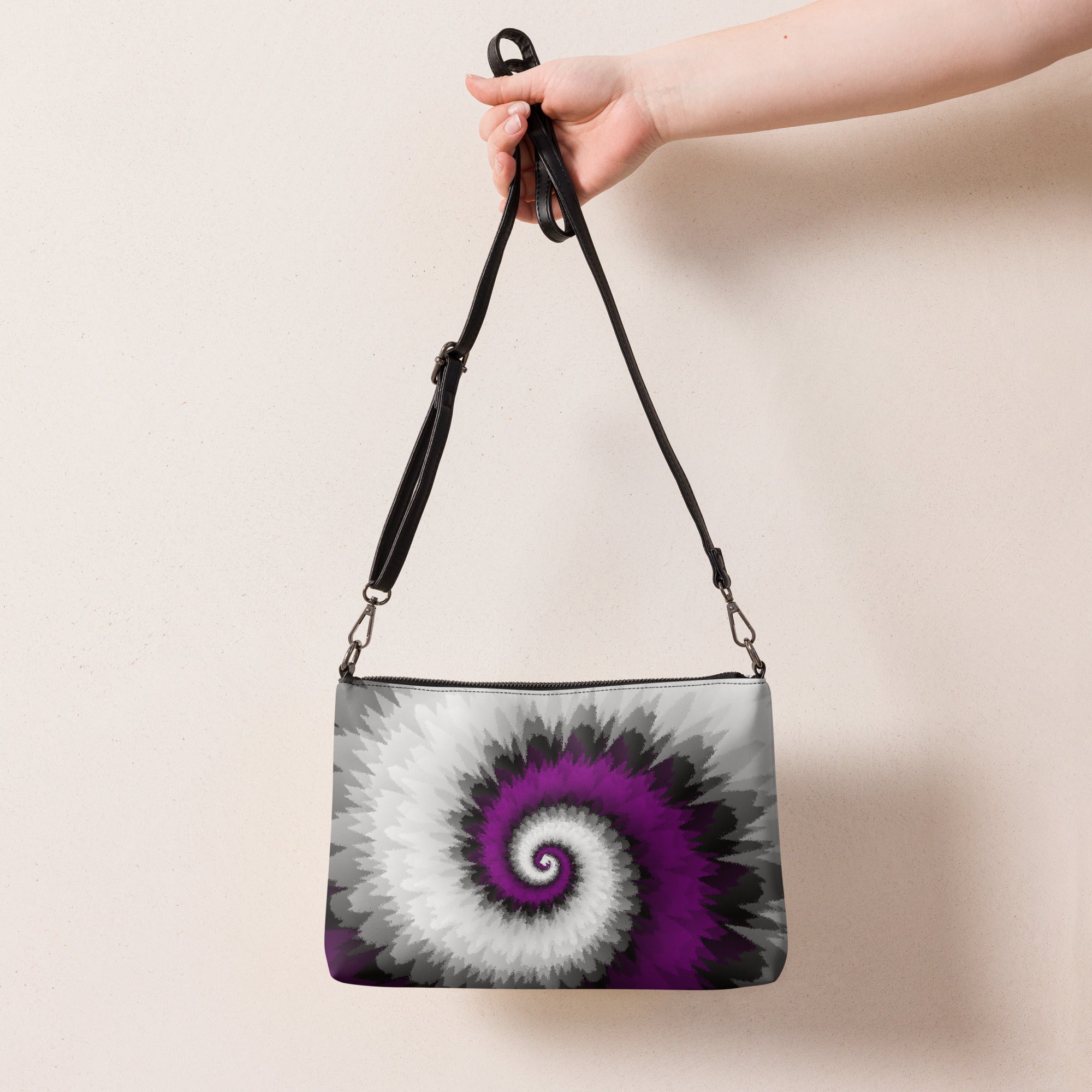 Crossbody bag- Tie Dye Spiral- Asexual