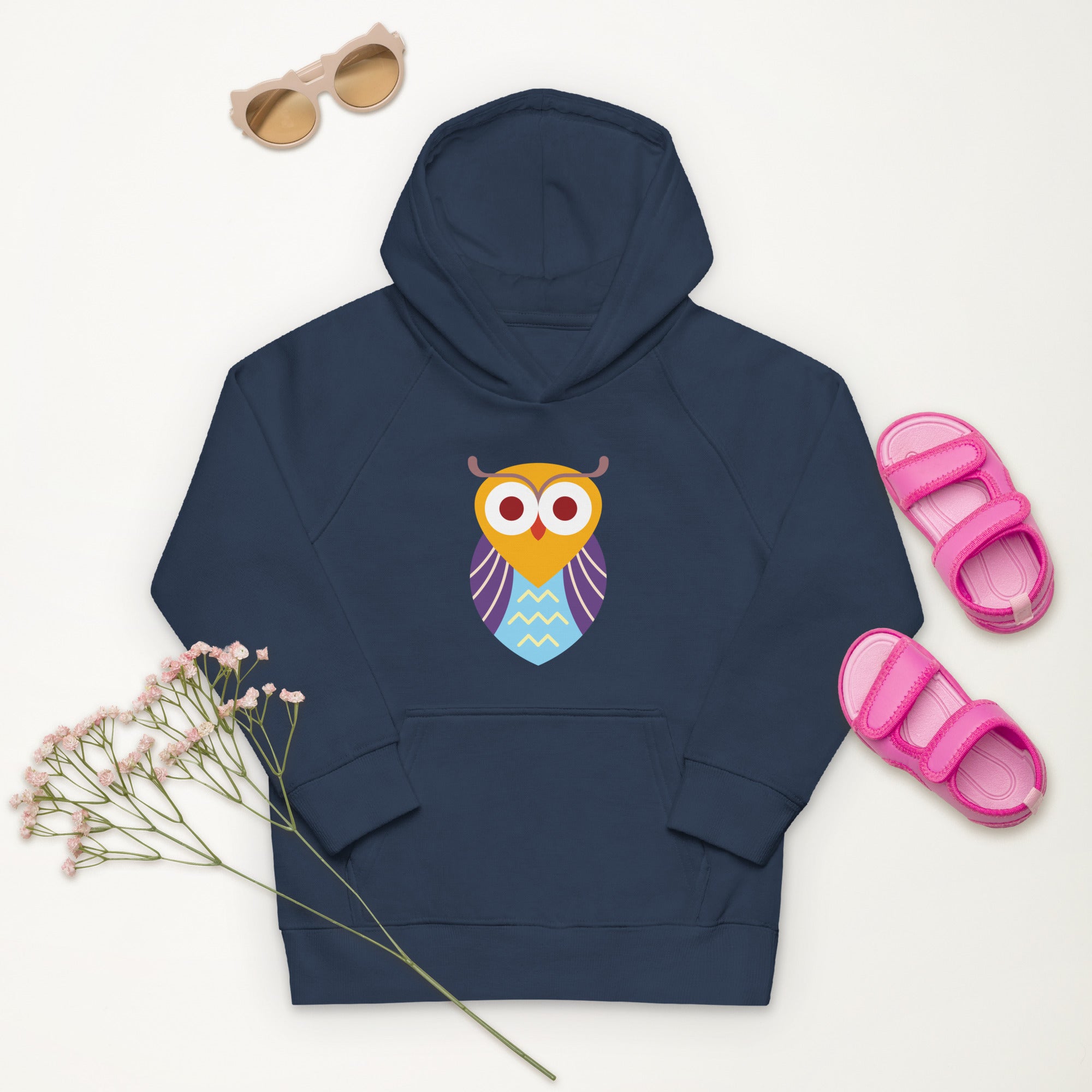 Kids eco hoodie-Owl I
