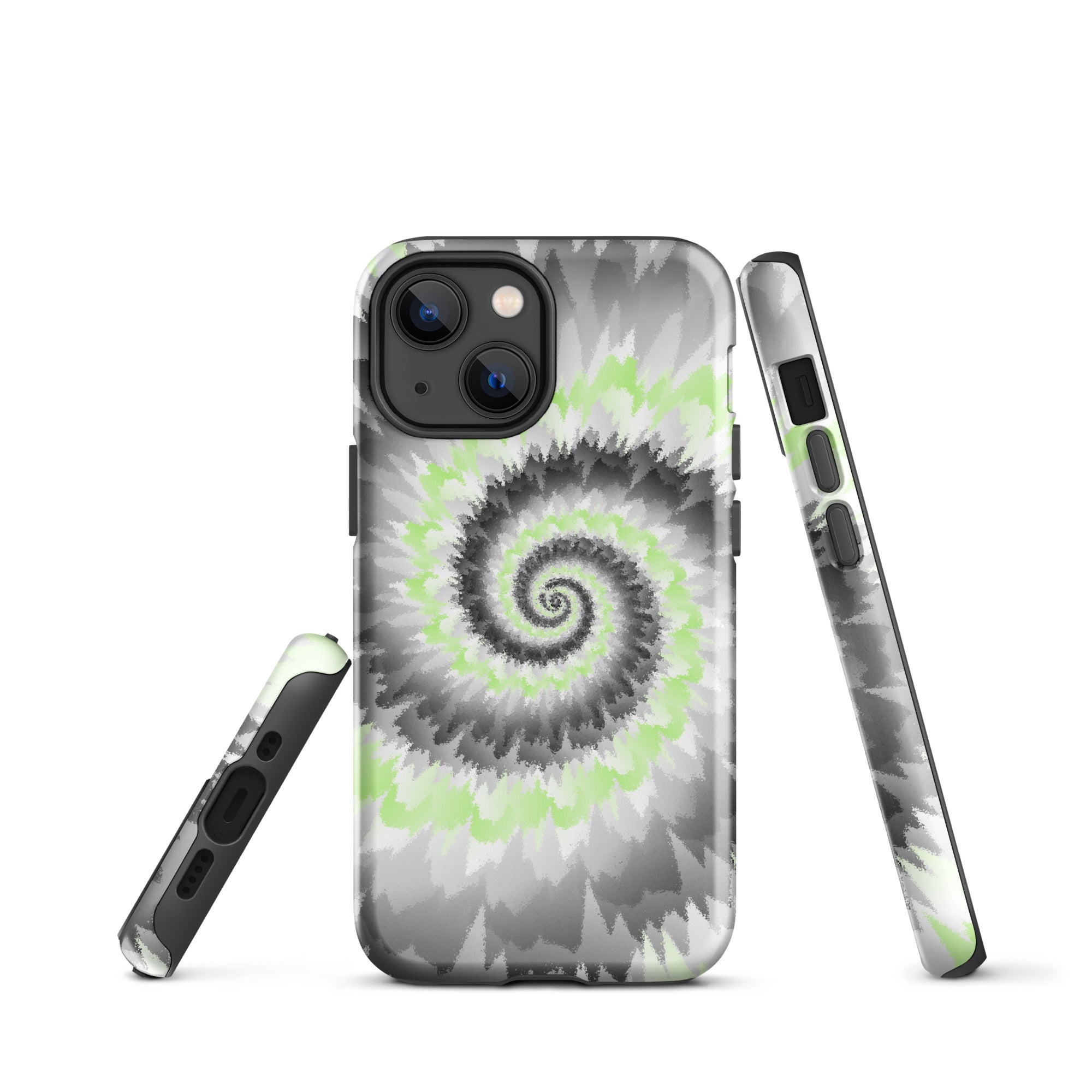 Tough Case for iPhone®-Tie Dye Spiral - Agender