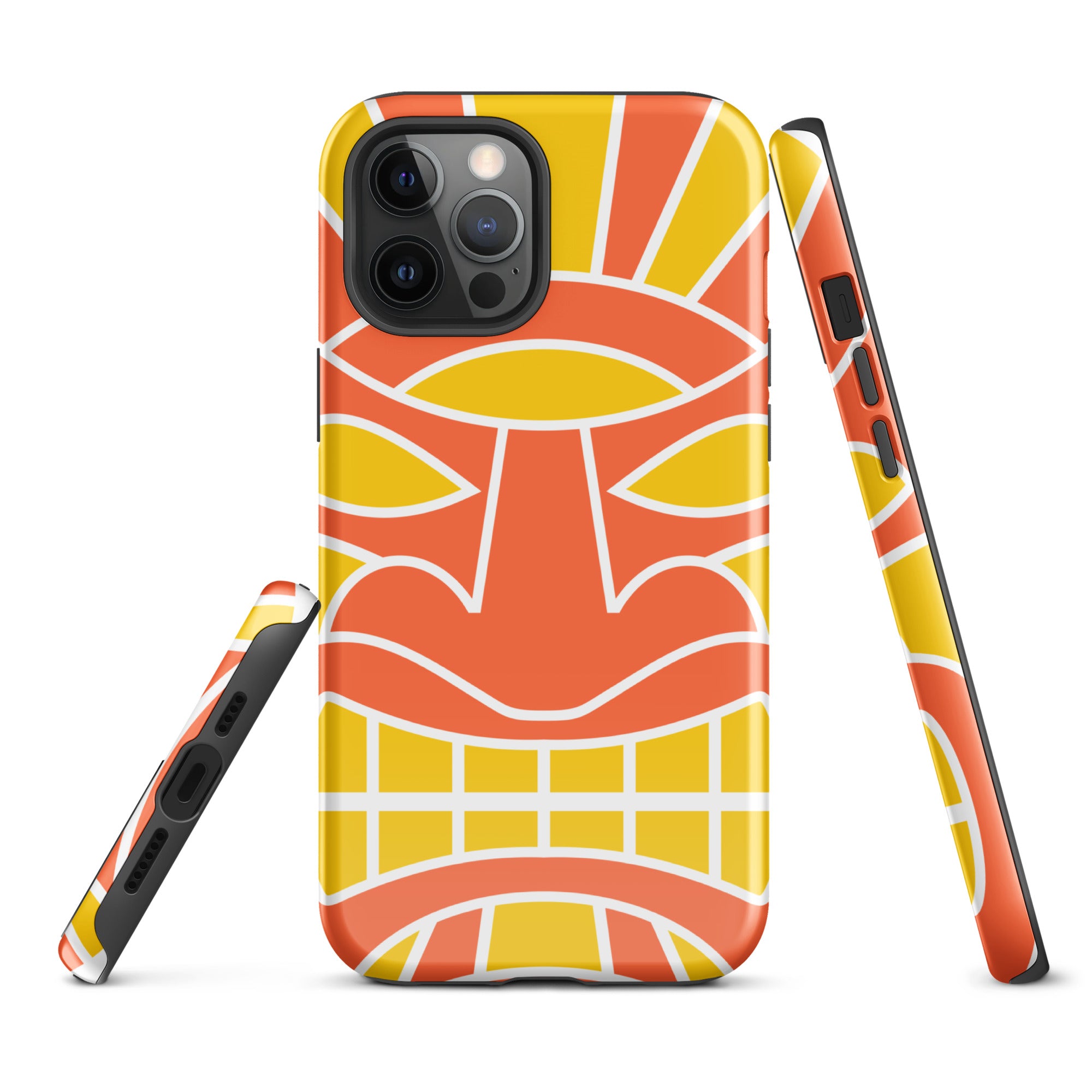 Tough Case for iPhone®- Totem Mask Orange