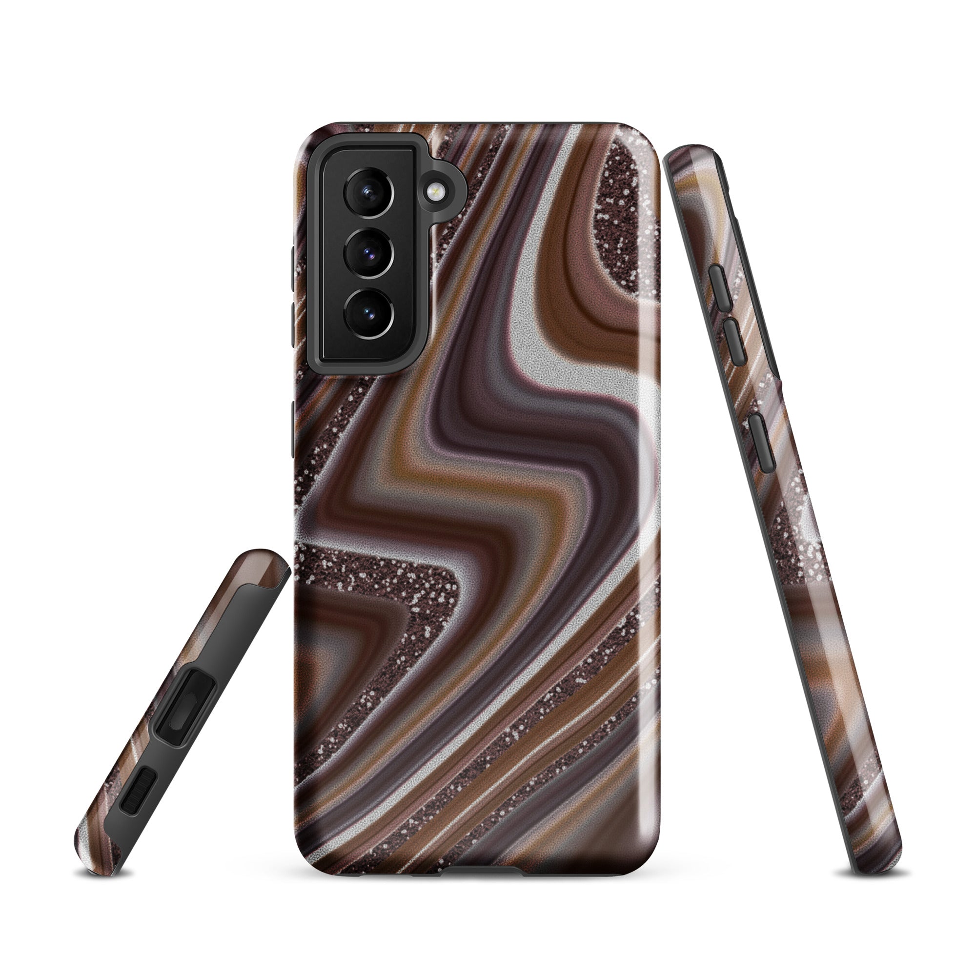 Tough case for Samsung®- Abstract Leather