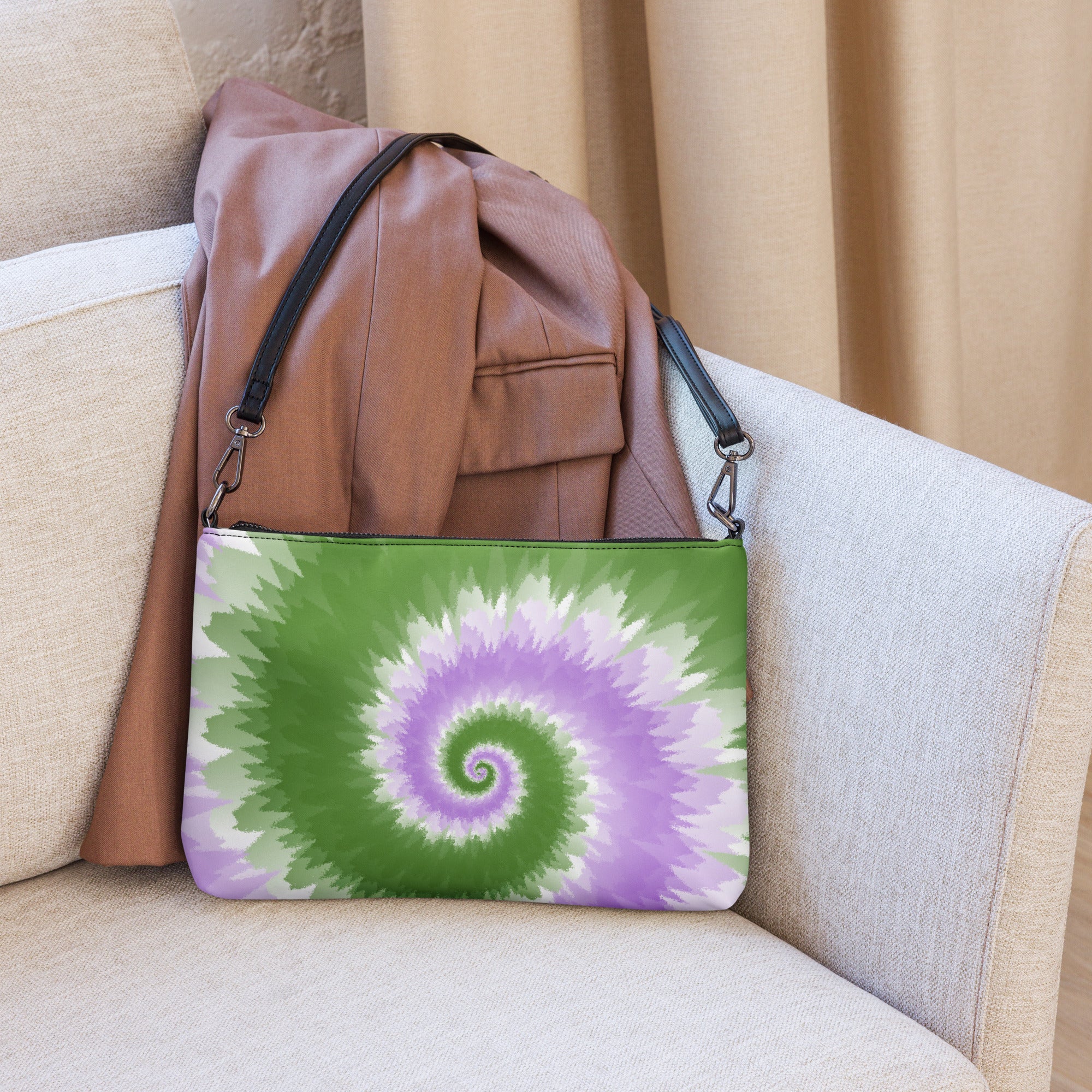 Crossbody bag- Tie Dye Spiral- Genderqueer