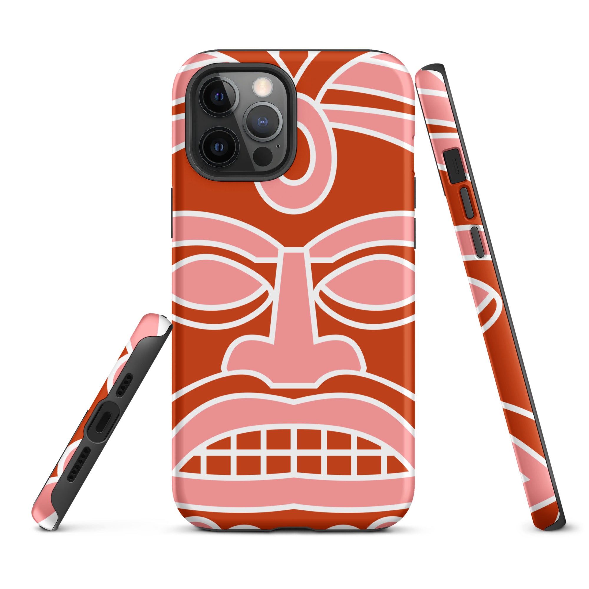 Tough Case for iPhone®- Totem Mask Red