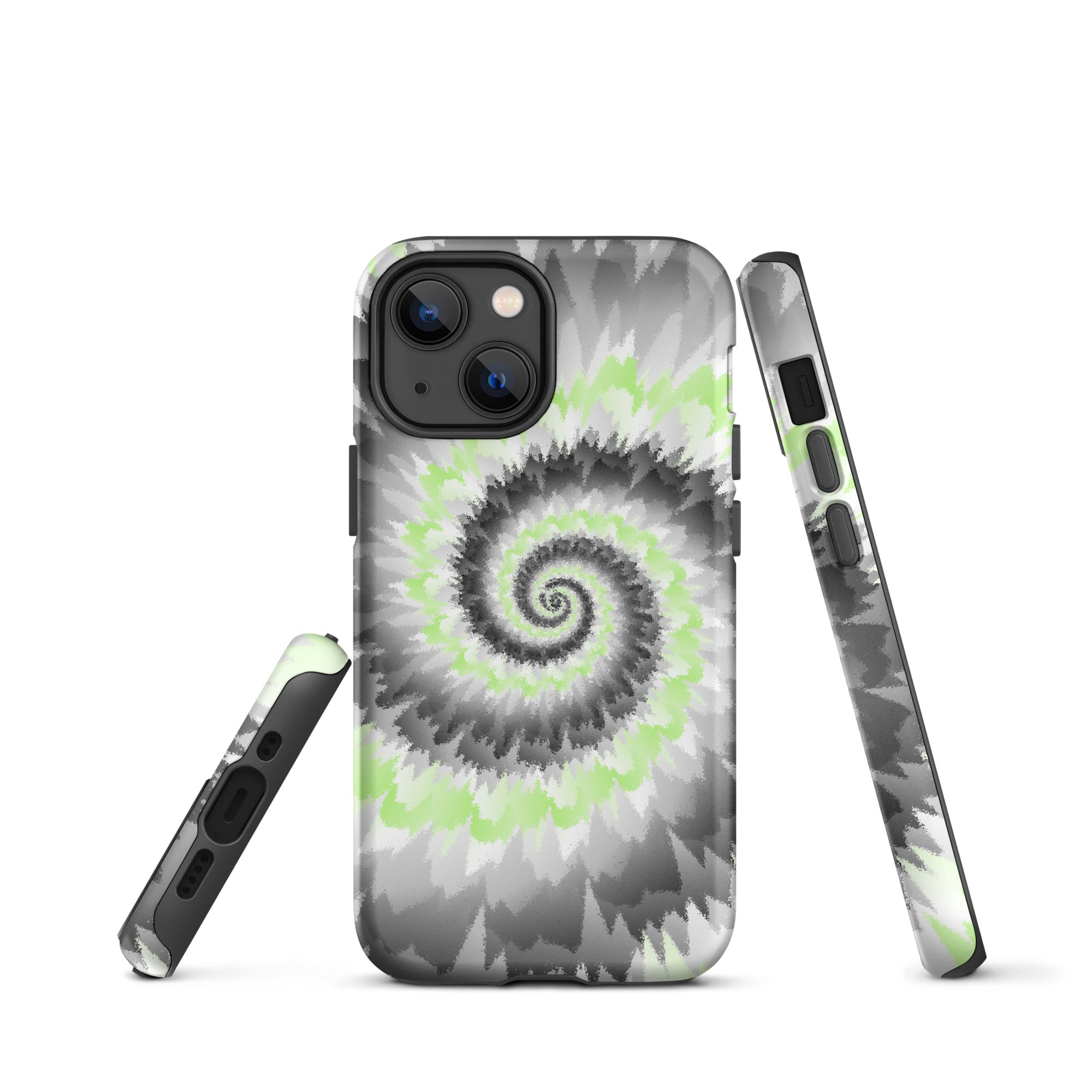 Tough Case for iPhone®-Tie Dye Spiral - Agender