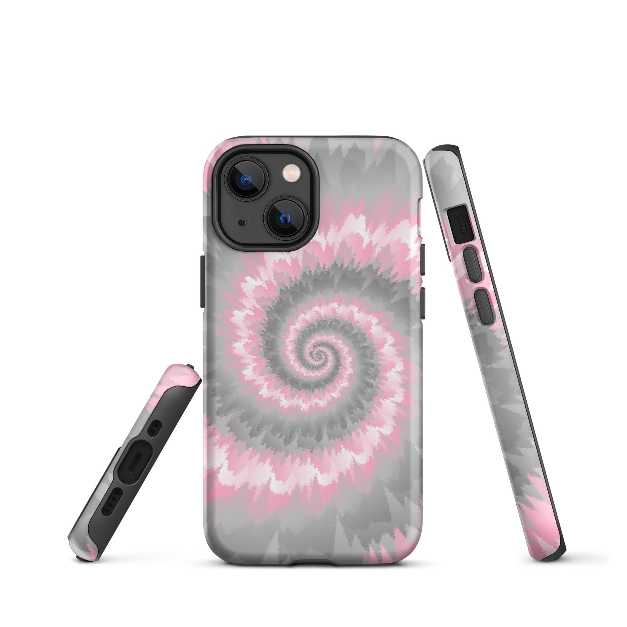 Tough Case for iPhone®-Tie Dye Spiral - Demigirl