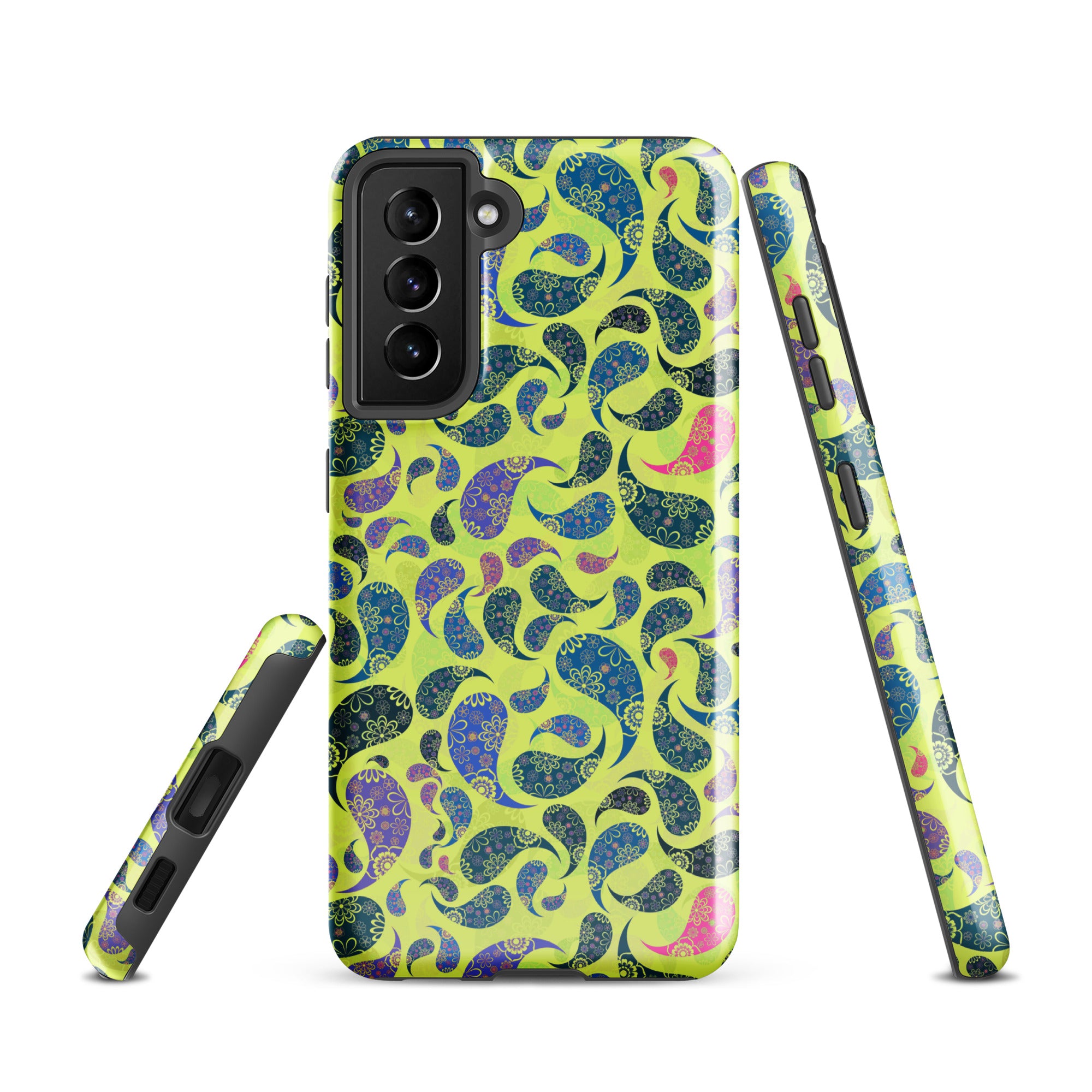 Tough case for Samsung®- Paisley Yellow