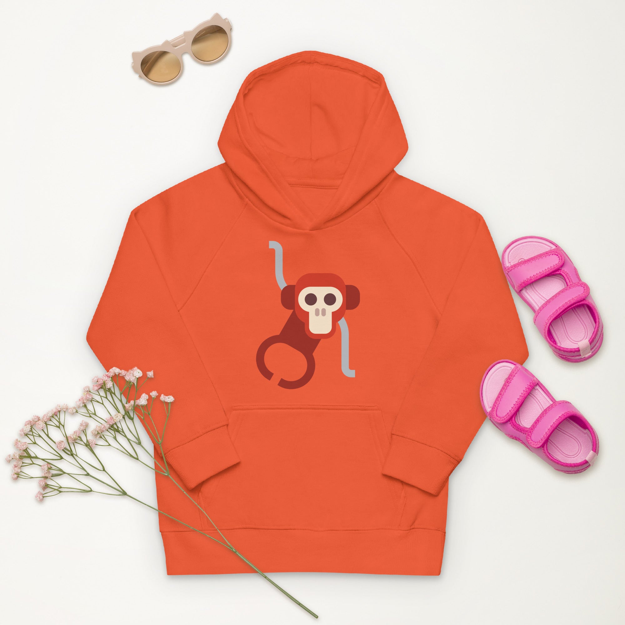 Kids eco hoodie-Monkey II