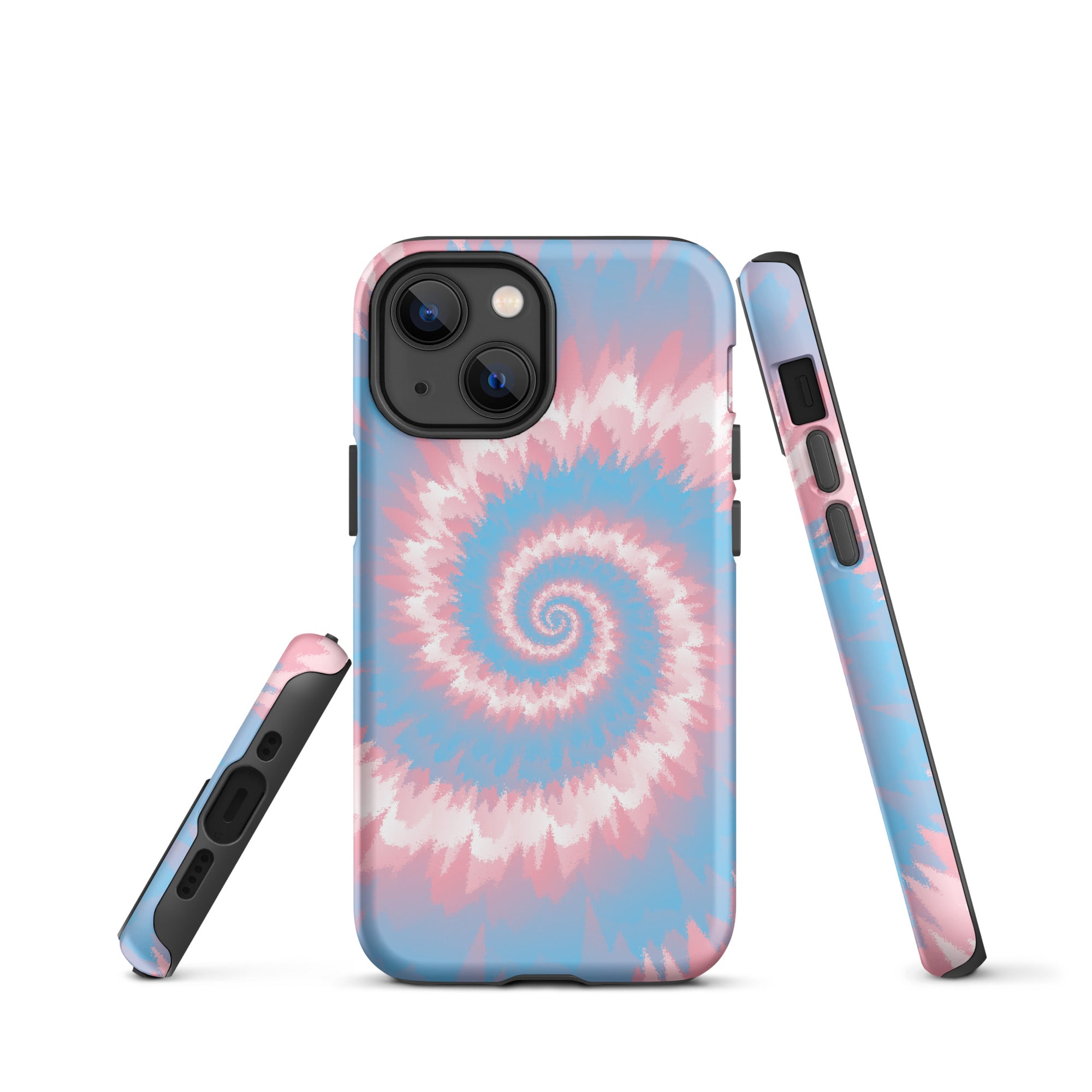Tough Case for iPhone®-Tie Dye Spiral - Transgender